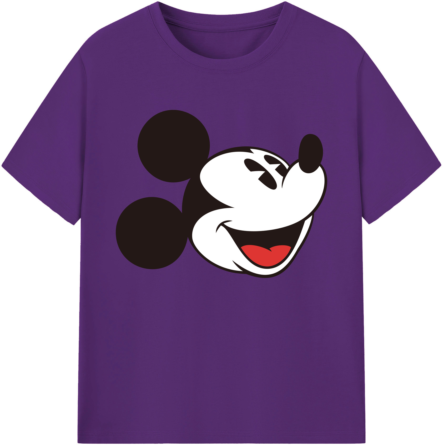 ミッキーマウス Mickey Mouse 綿100％ メンズ半袖Tシャツ｜肌触りやわらか＆通気性