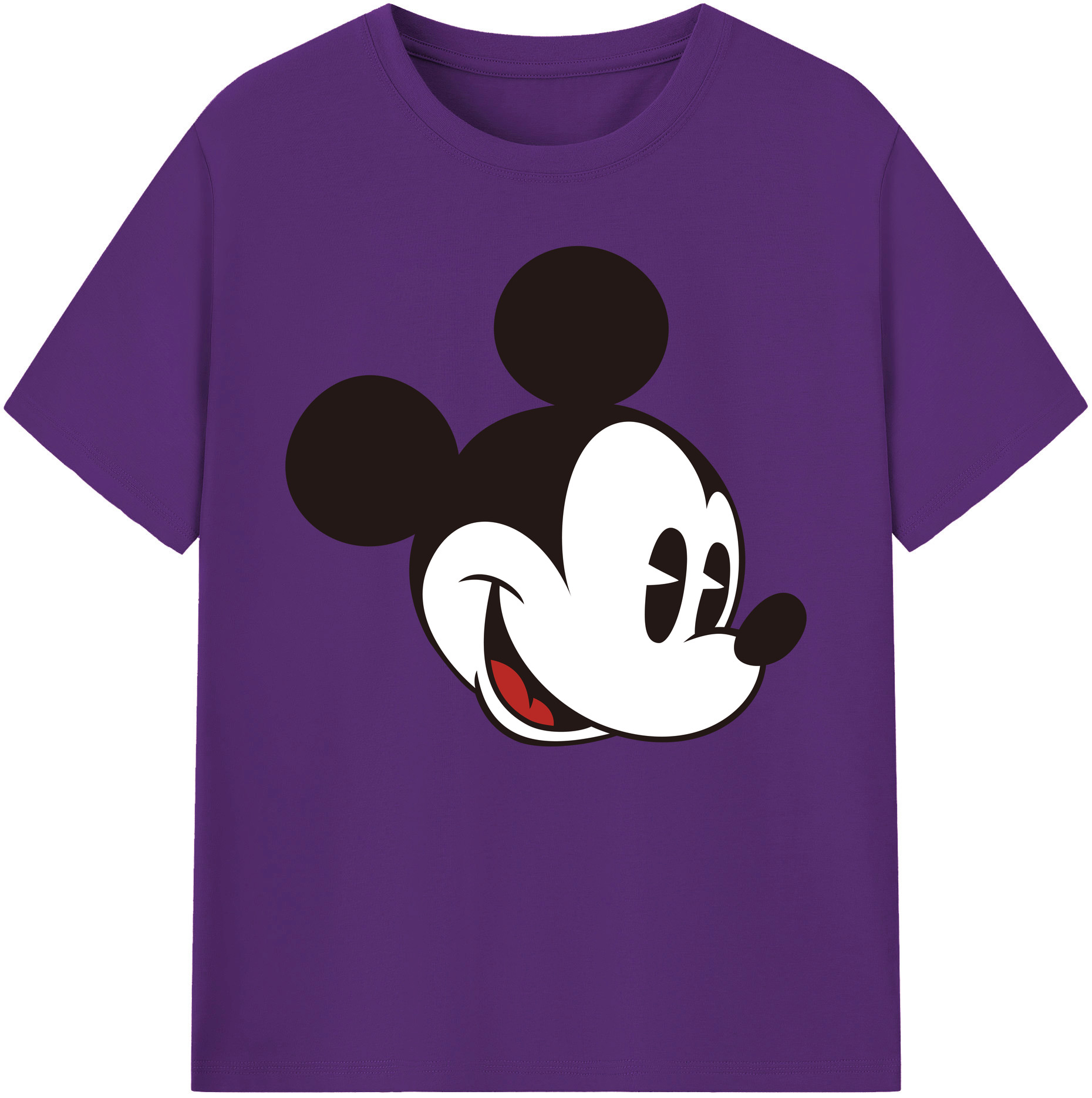 ミッキーマウス Mickey Mouse 綿100％ メンズ半袖Tシャツ｜肌触りやわらか＆通気性