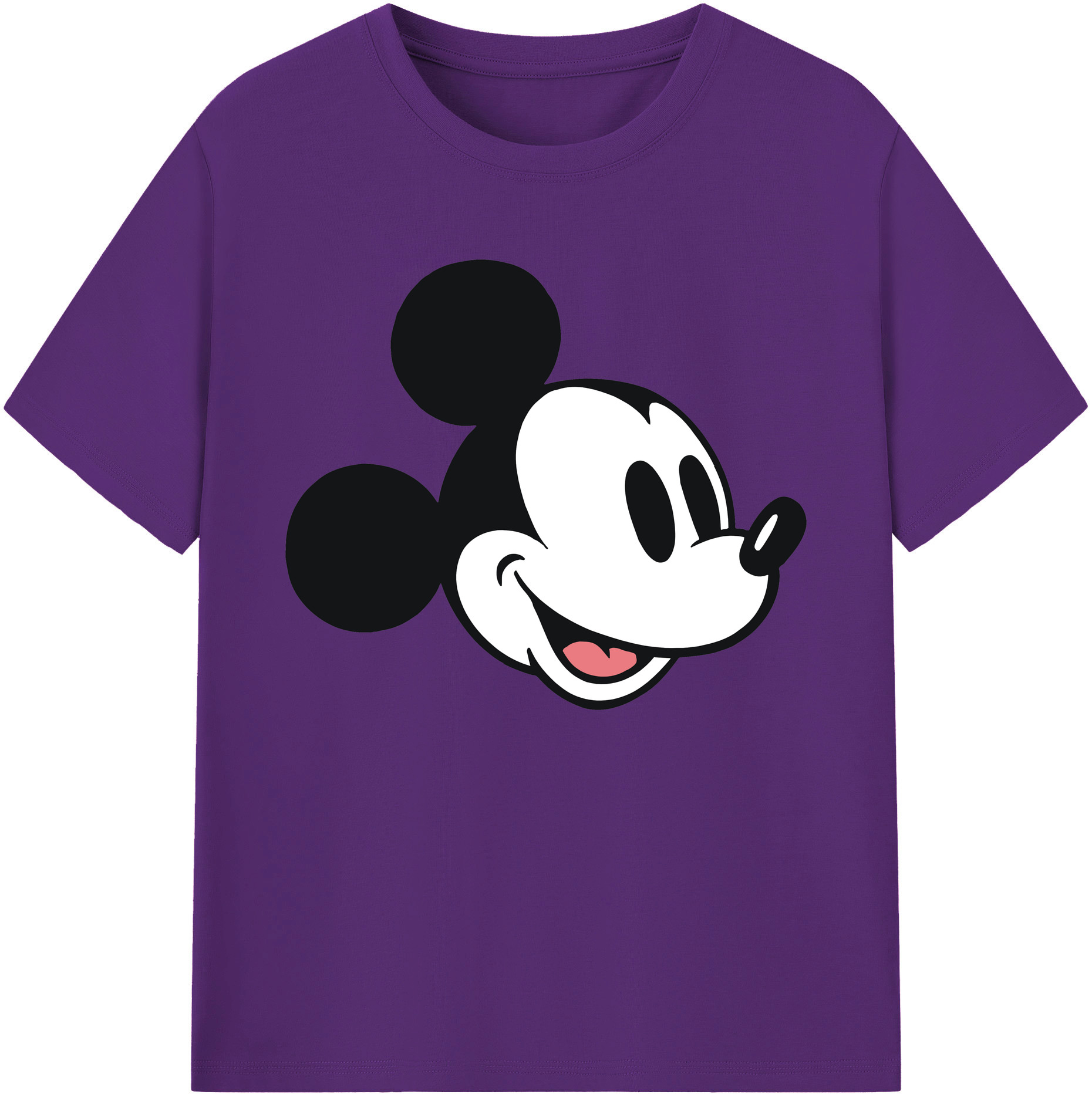 ミッキーマウス Mickey Mouse 綿100％ メンズ半袖Tシャツ｜肌触りやわらか＆通気性