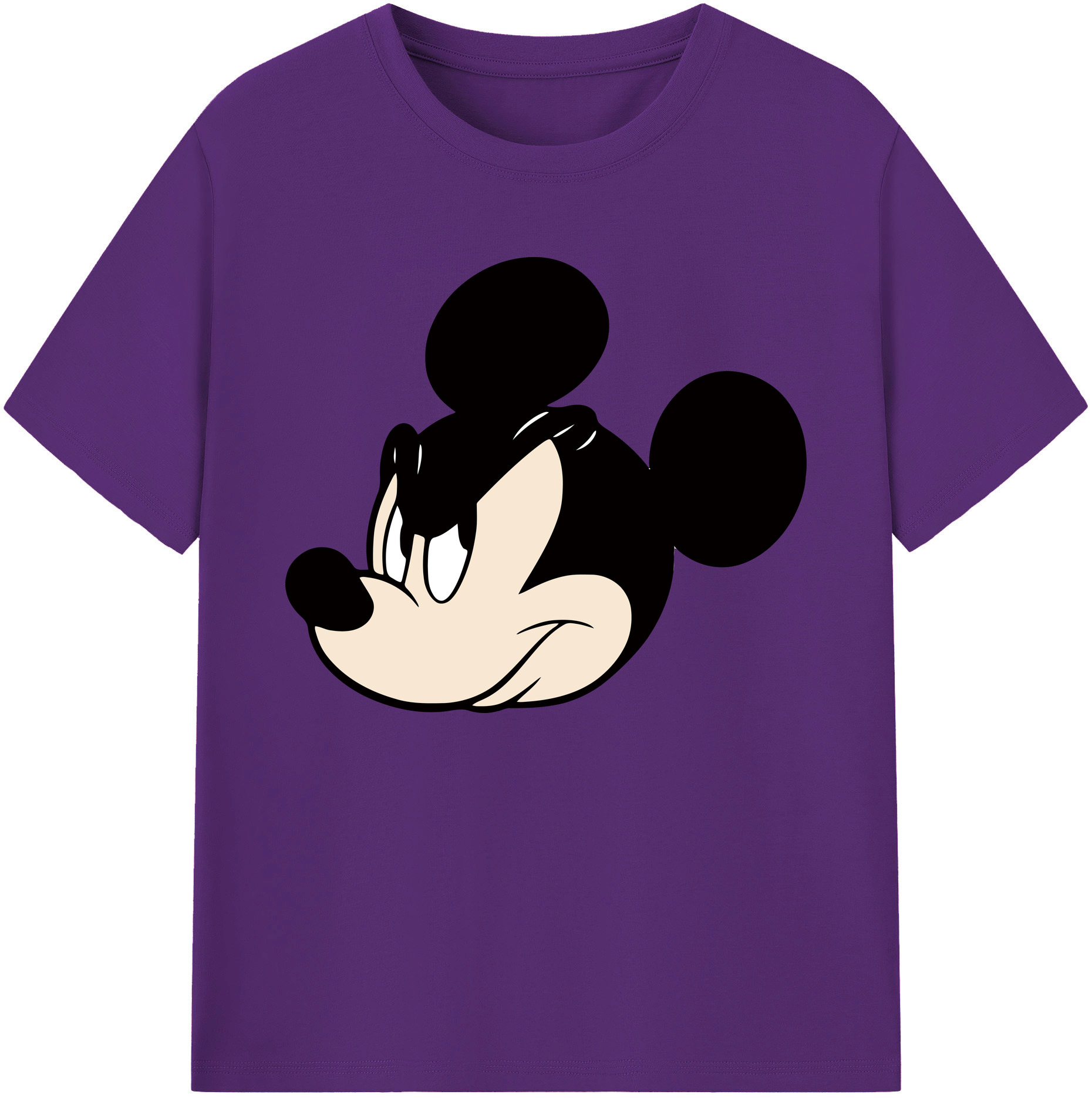 ミッキーマウス Mickey Mouse 綿100％ メンズ半袖Tシャツ｜肌触りやわらか＆通気性