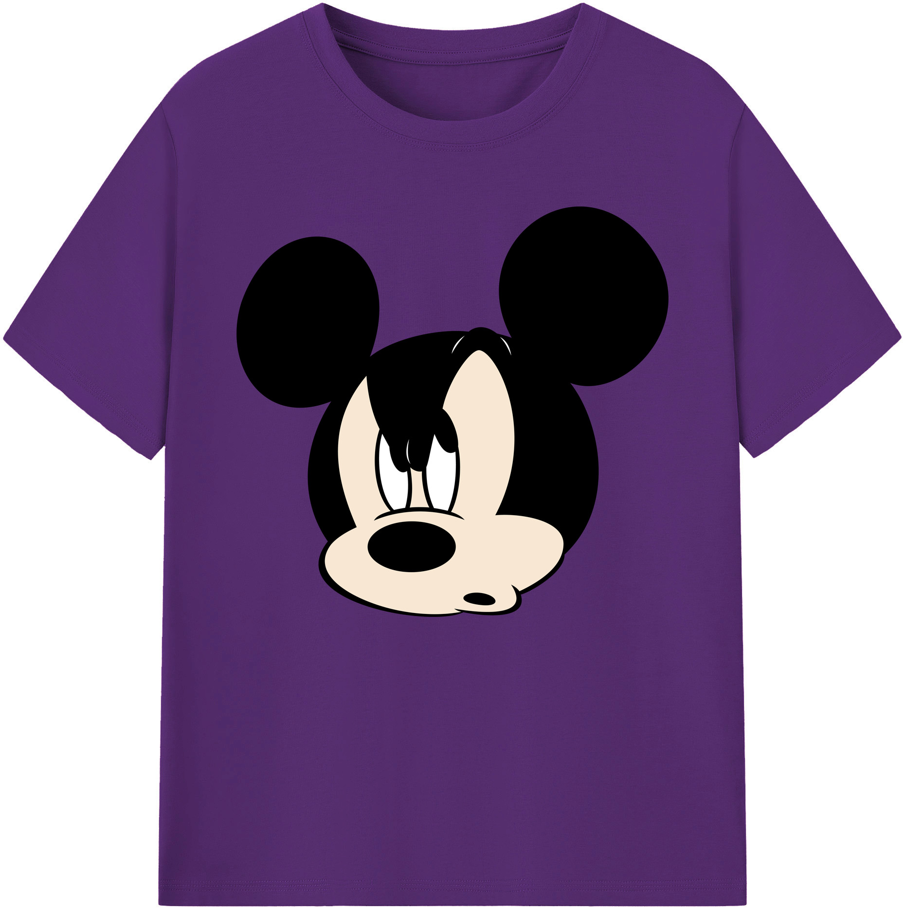 ミッキーマウス Mickey Mouse 綿100％ メンズ半袖Tシャツ｜肌触りやわらか＆通気性