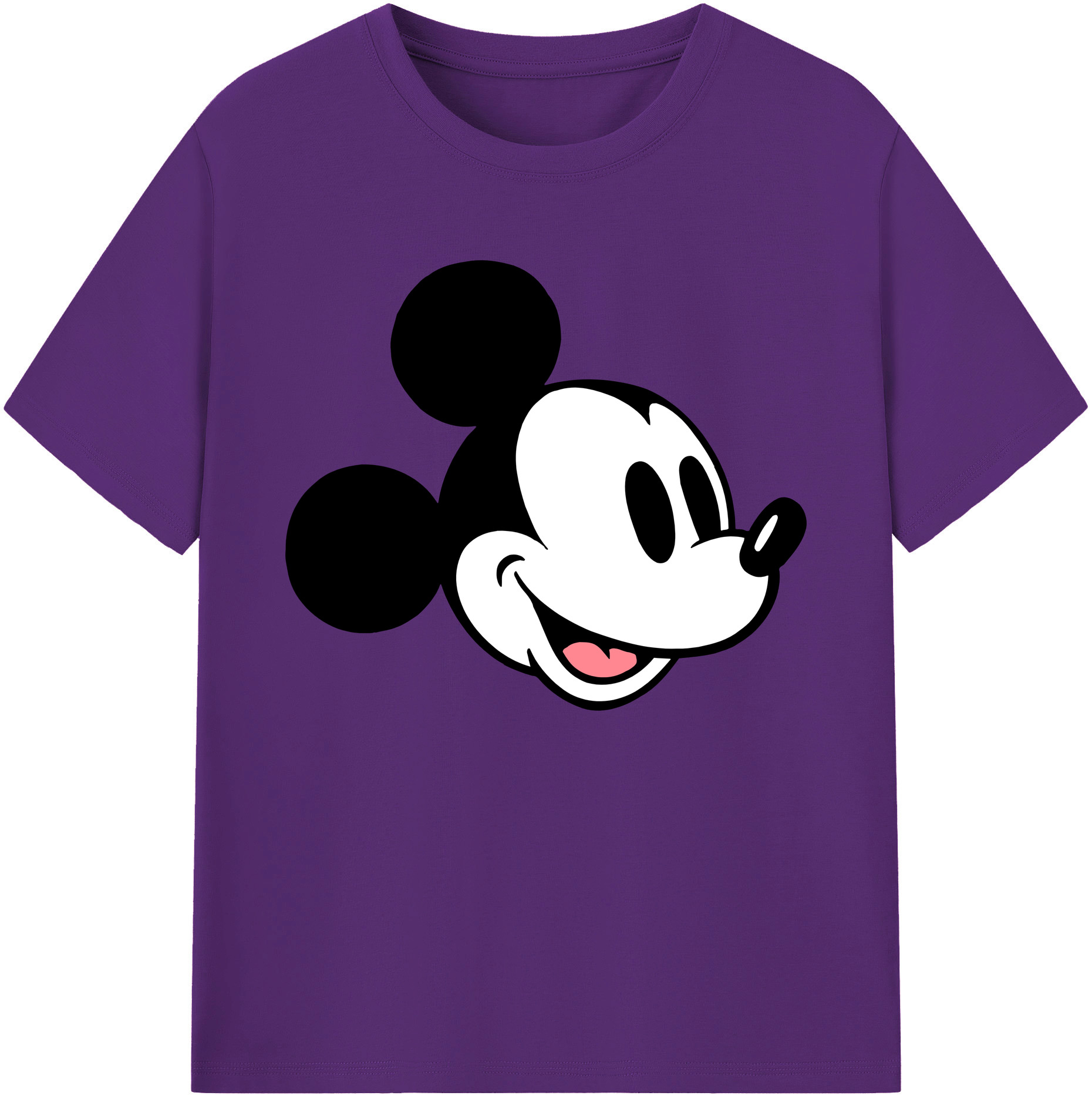 ミッキーマウス Mickey Mouse 綿100％ メンズ半袖Tシャツ｜肌触りやわらか＆通気性