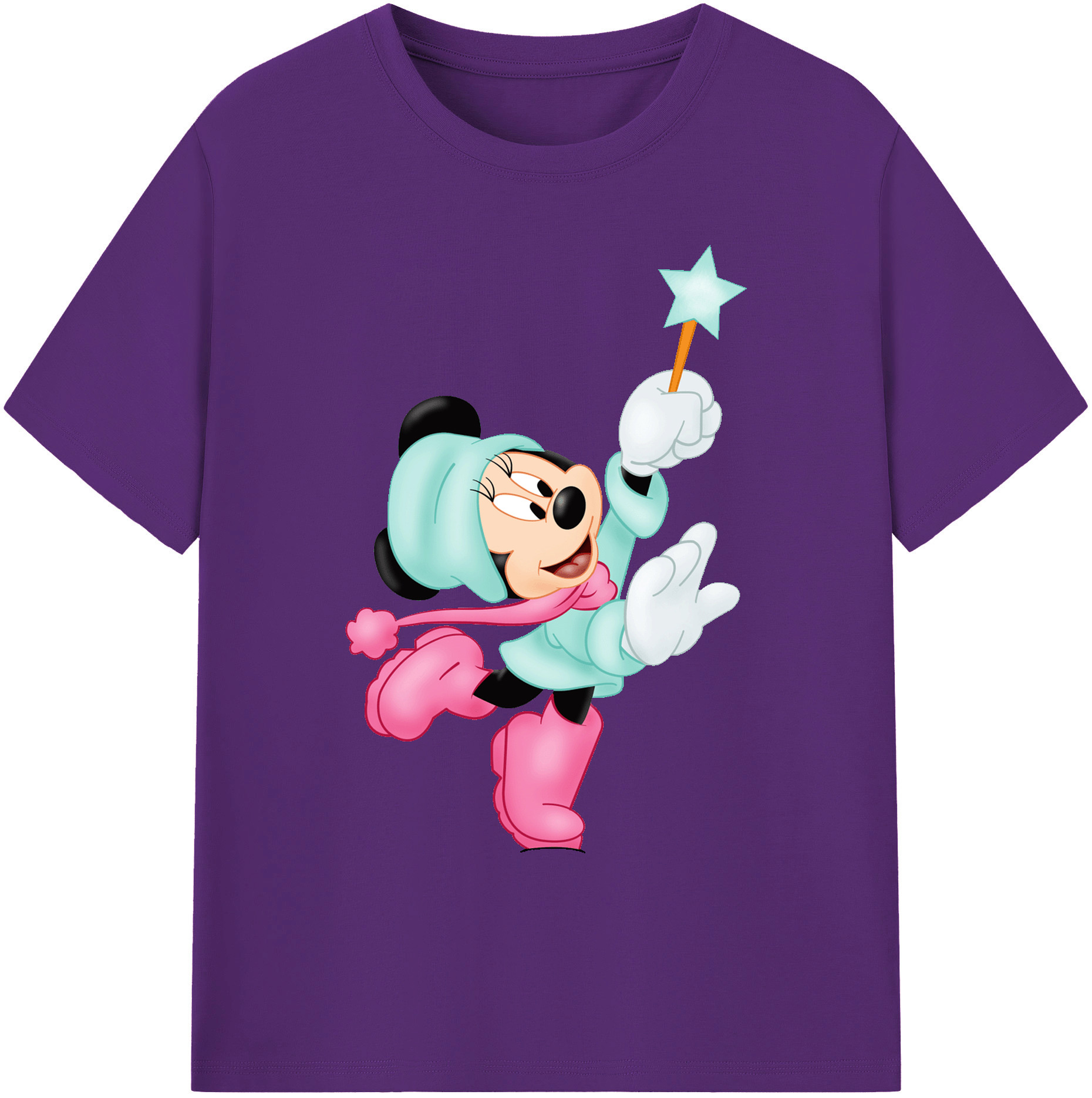 ミッキーマウス Mickey Mouse 綿100％ メンズ半袖Tシャツ｜肌触りやわらか＆通気性
