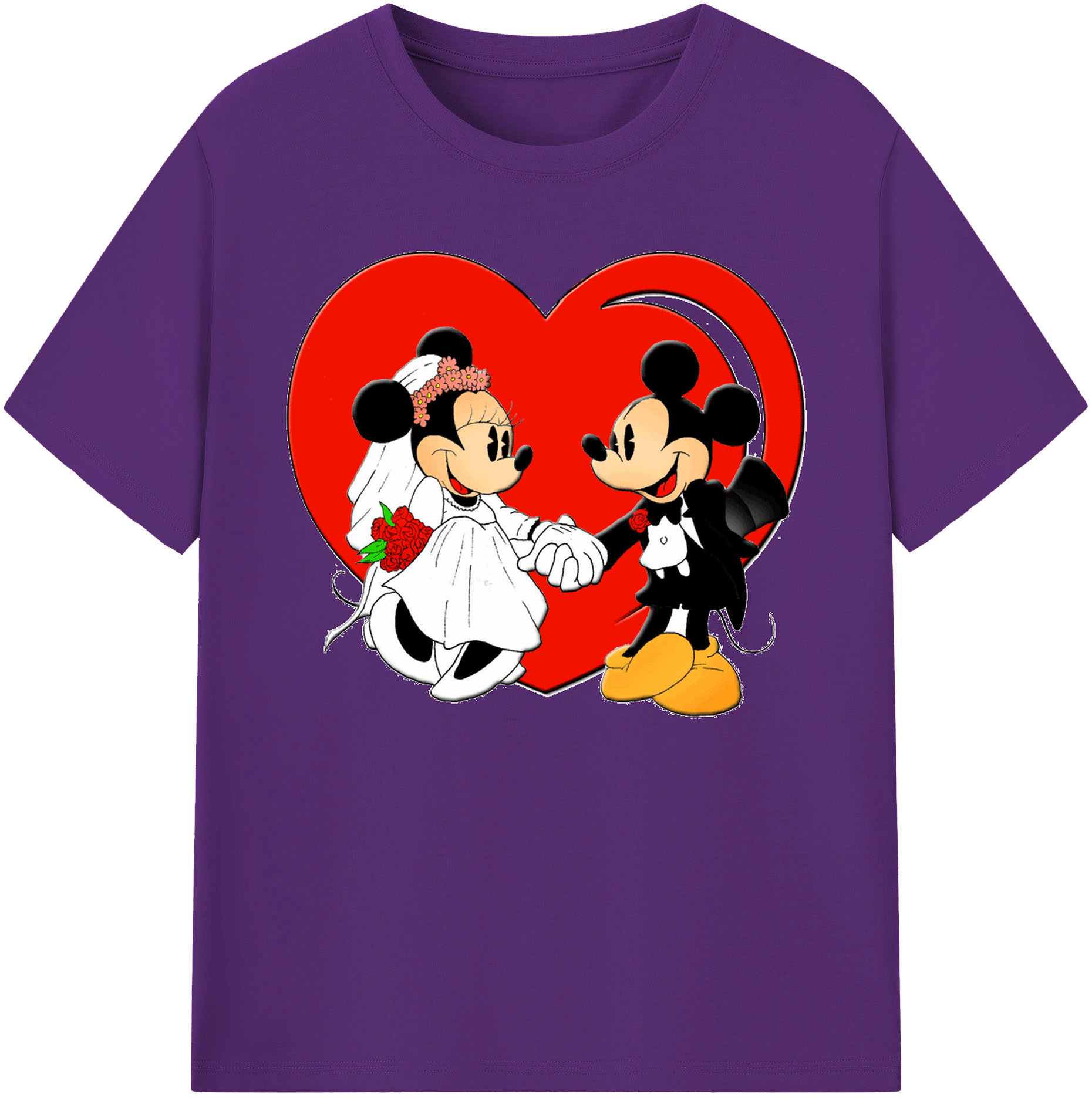 ミッキーマウス Mickey Mouse 綿100％ メンズ半袖Tシャツ｜肌触りやわらか＆通気性