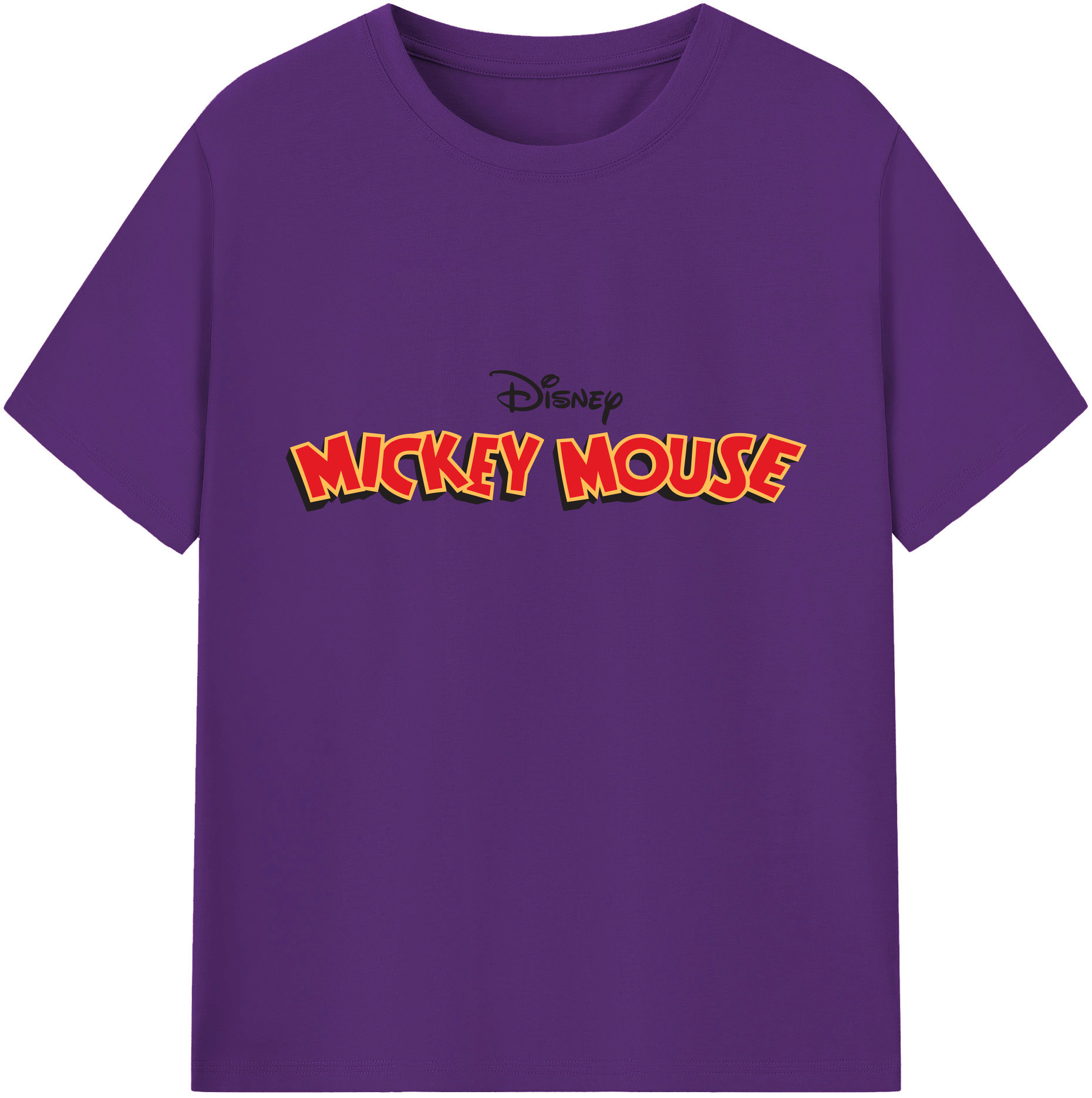 ミッキーマウス Mickey Mouse 綿100％ メンズ半袖Tシャツ｜肌触りやわらか＆通気性