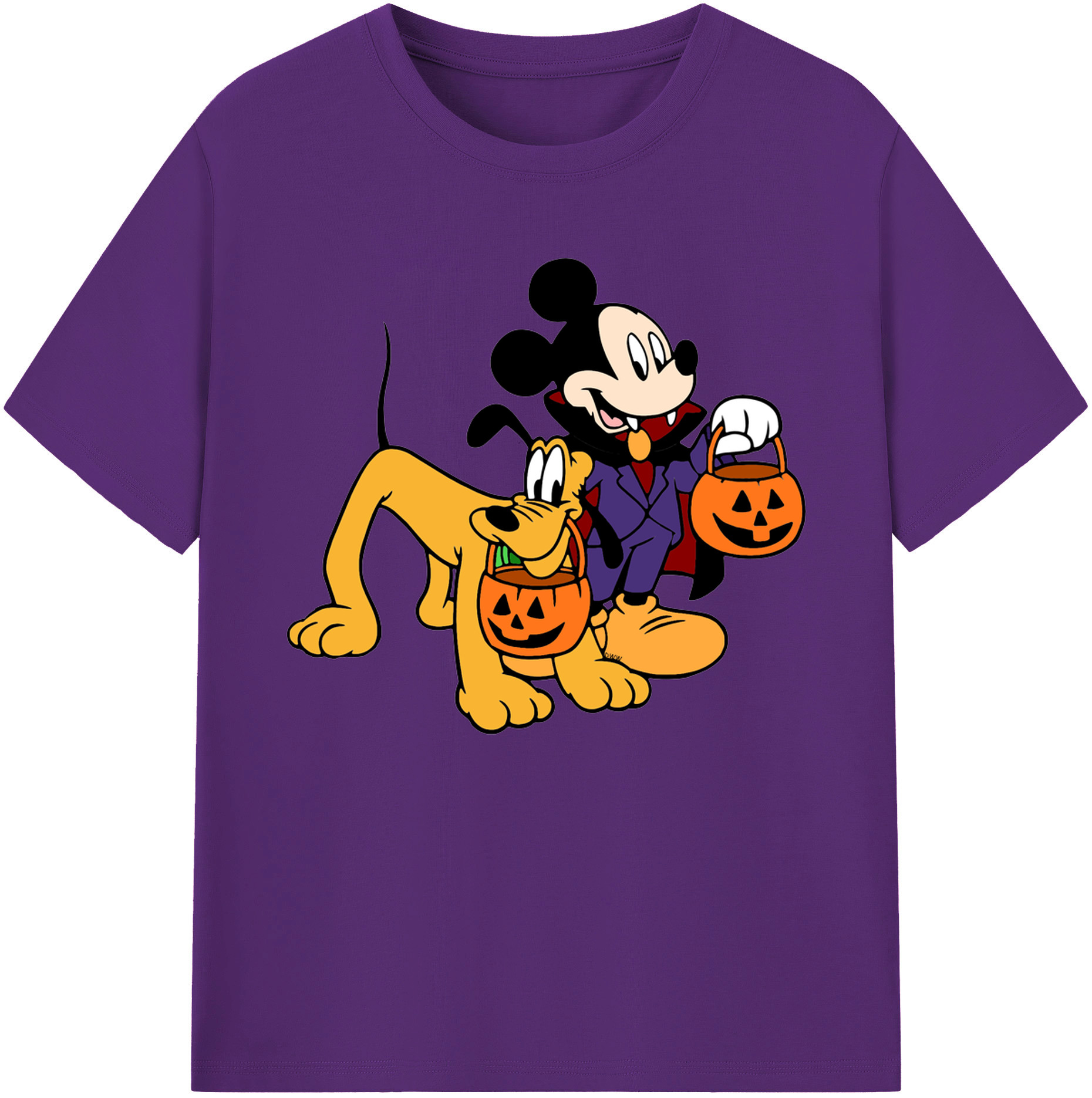 ミッキーマウス Mickey Mouse 綿100％ メンズ半袖Tシャツ｜肌触りやわらか＆通気性