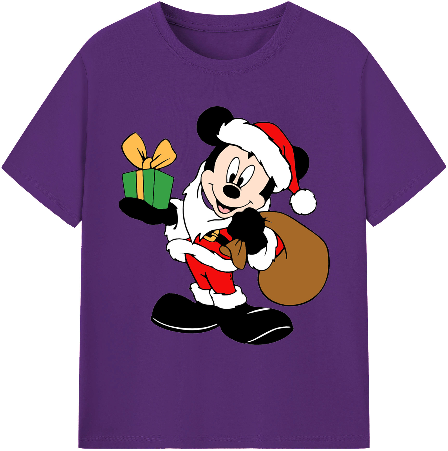 ミッキーマウス Mickey Mouse 綿100％ メンズ半袖Tシャツ｜肌触りやわらか＆通気性