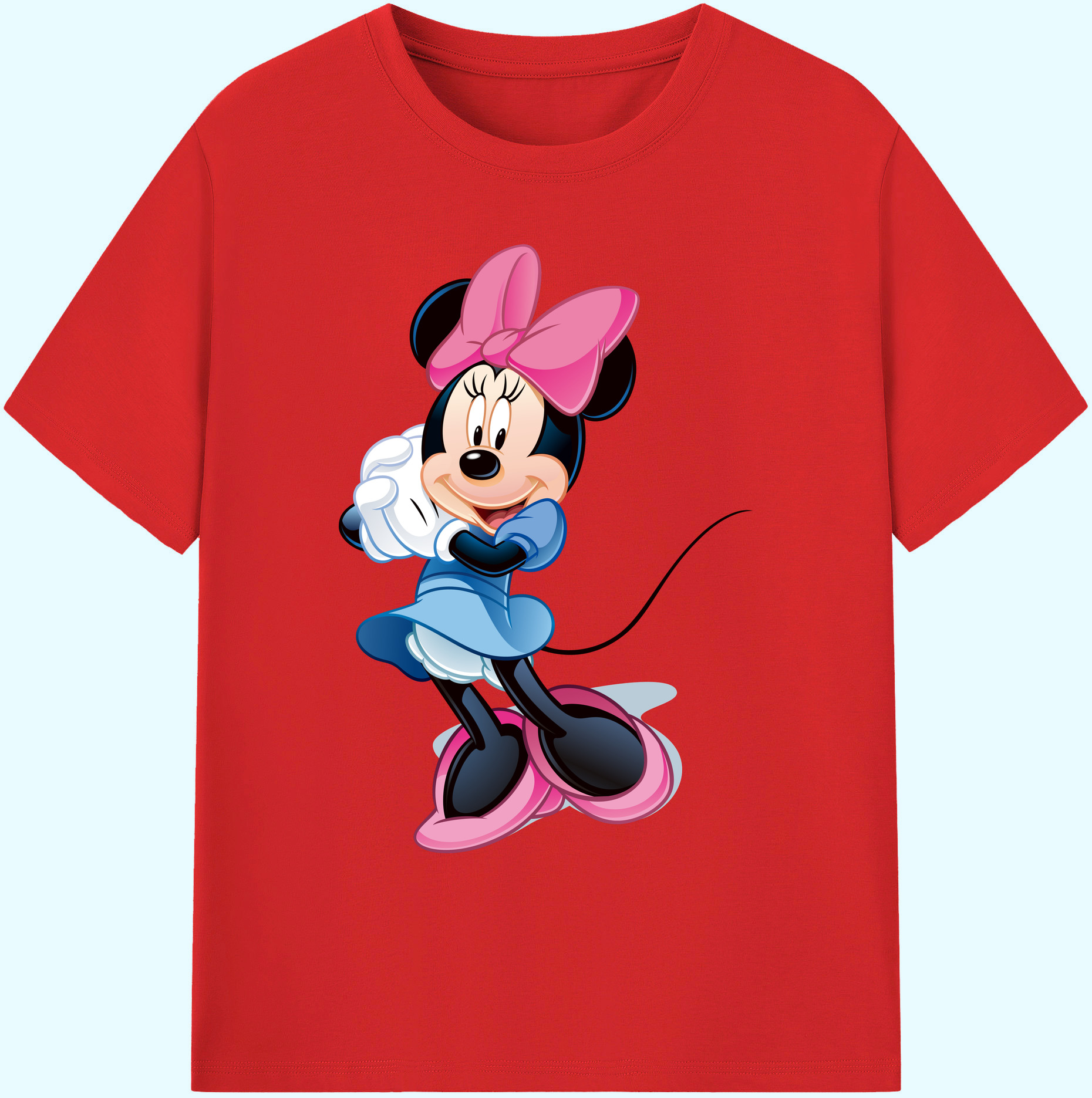 ミッキーマウス Mickey Mouse 綿100％ メンズ半袖Tシャツ｜肌触りやわらか＆通気性