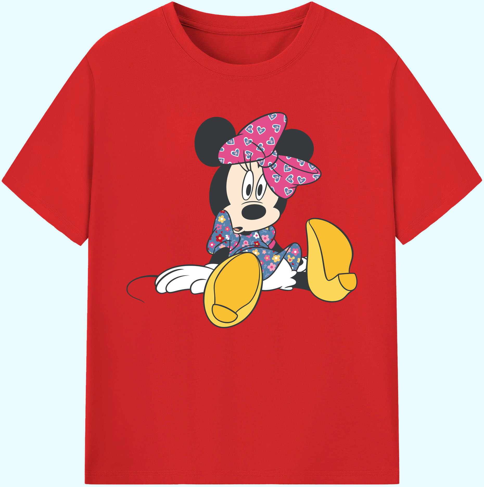 ミッキーマウス Mickey Mouse 綿100％ メンズ半袖Tシャツ｜肌触りやわらか＆通気性