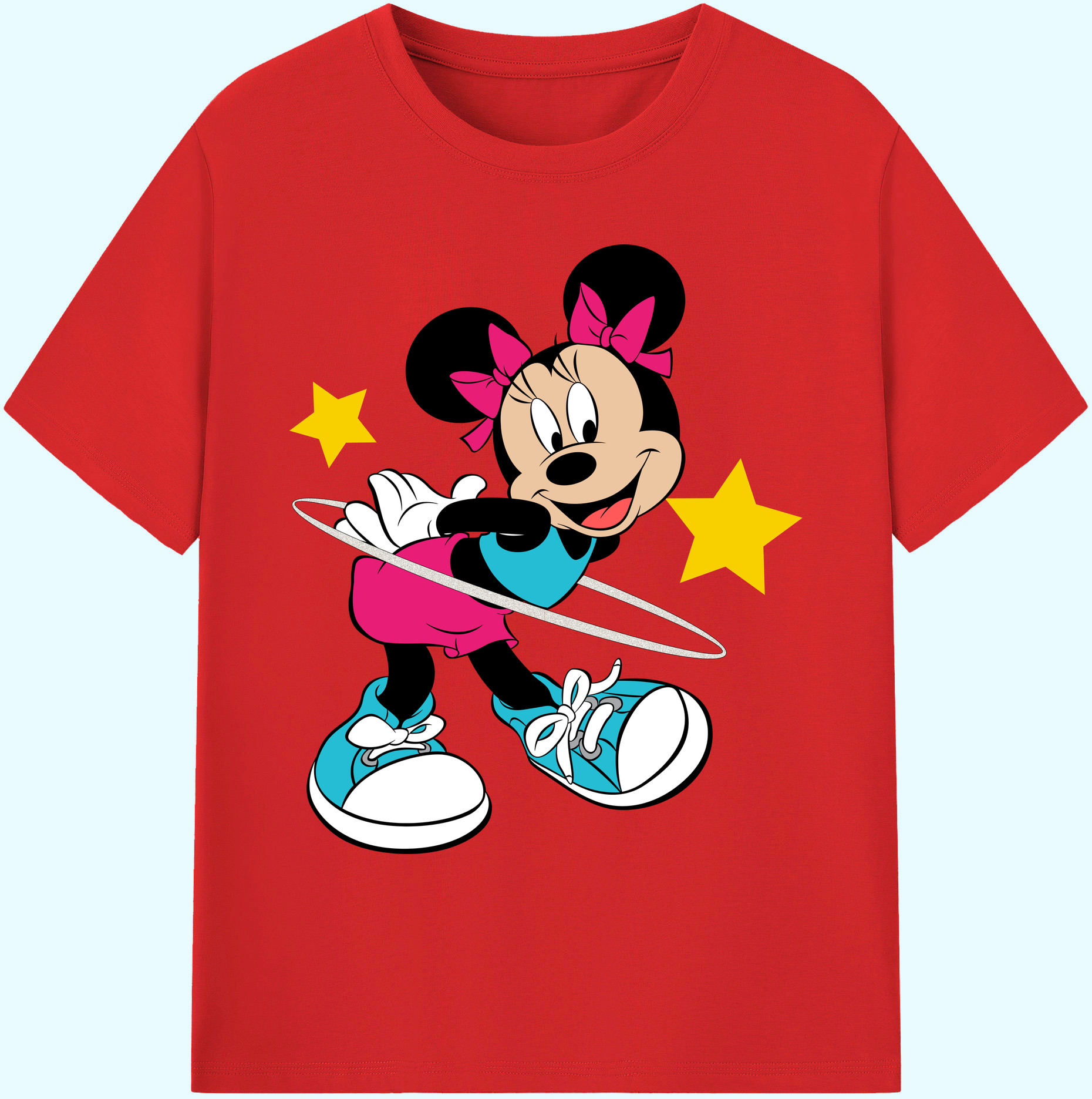 ミッキーマウス Mickey Mouse 綿100％ メンズ半袖Tシャツ｜肌触りやわらか＆通気性