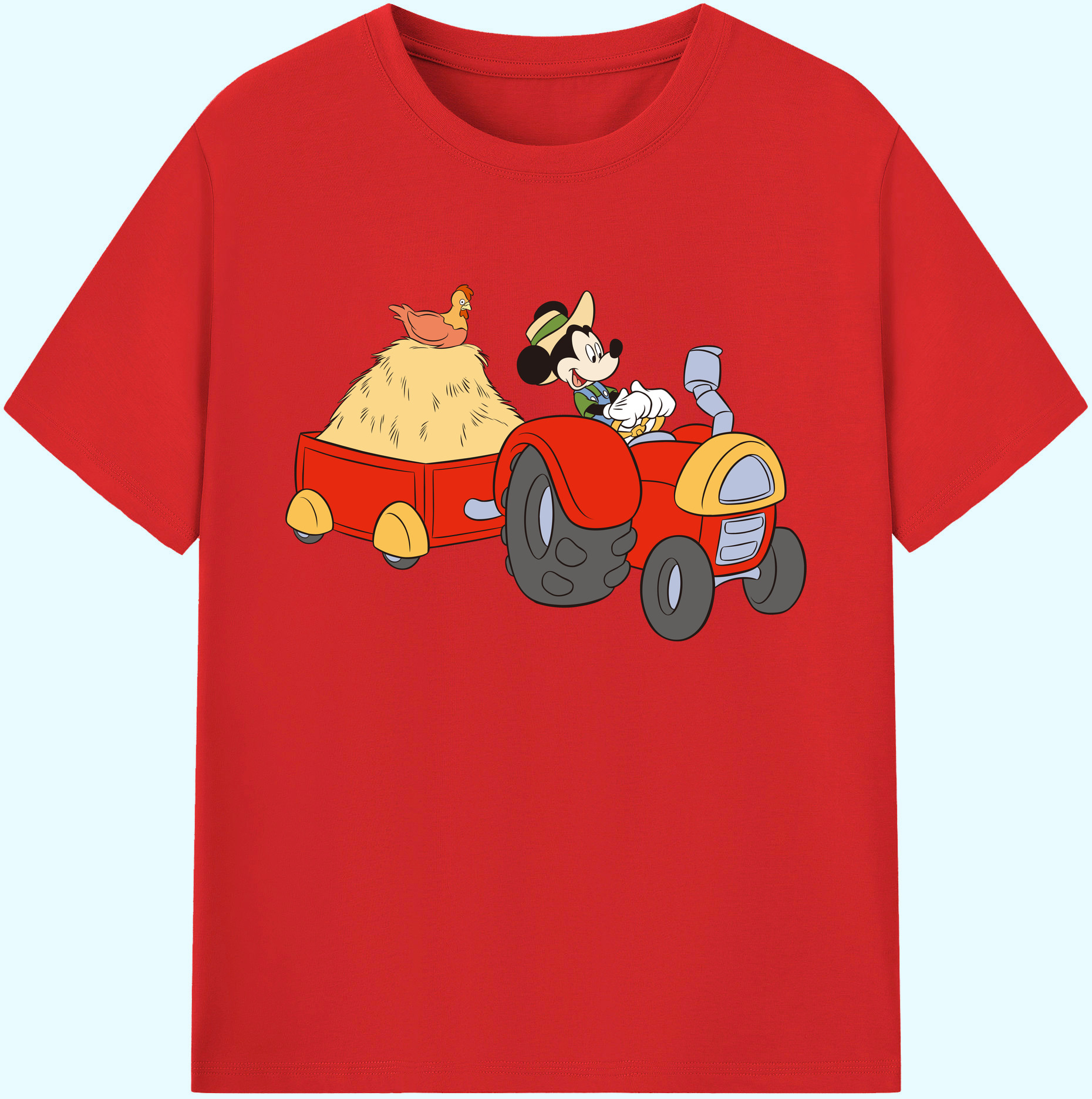 ミッキーマウス Mickey Mouse 綿100％ メンズ半袖Tシャツ｜肌触りやわらか＆通気性