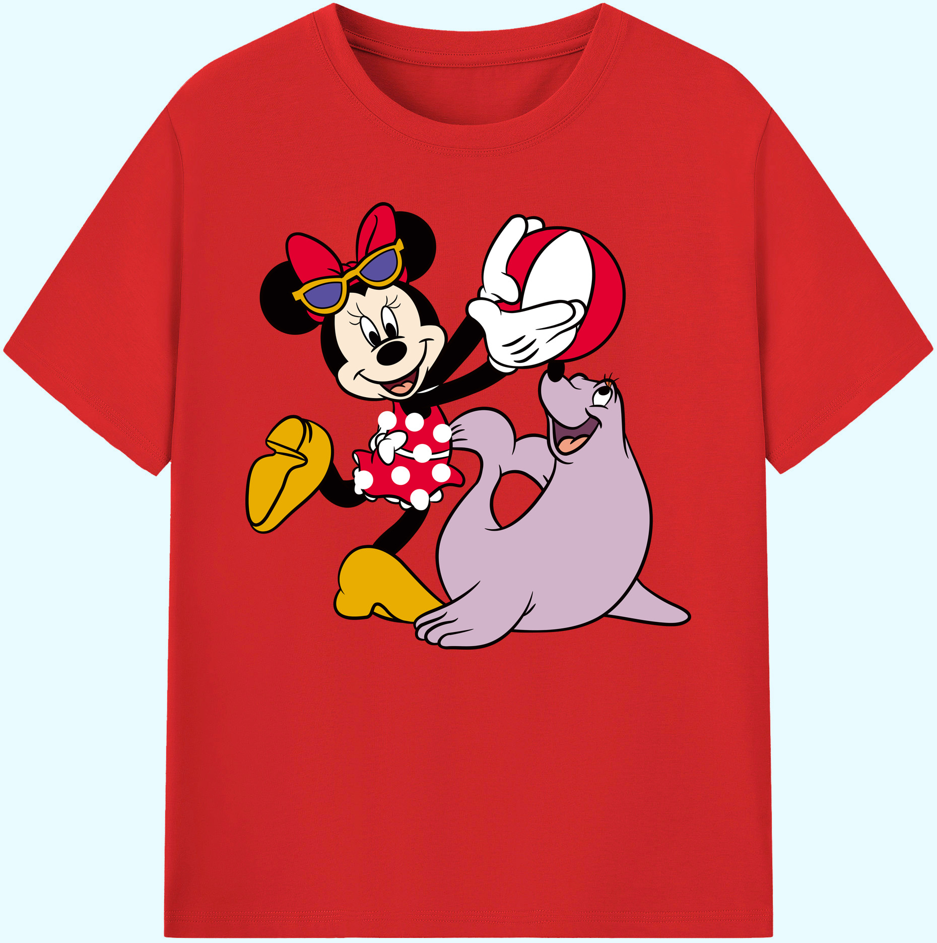 ミッキーマウス Mickey Mouse 綿100％ メンズ半袖Tシャツ｜肌触りやわらか＆通気性