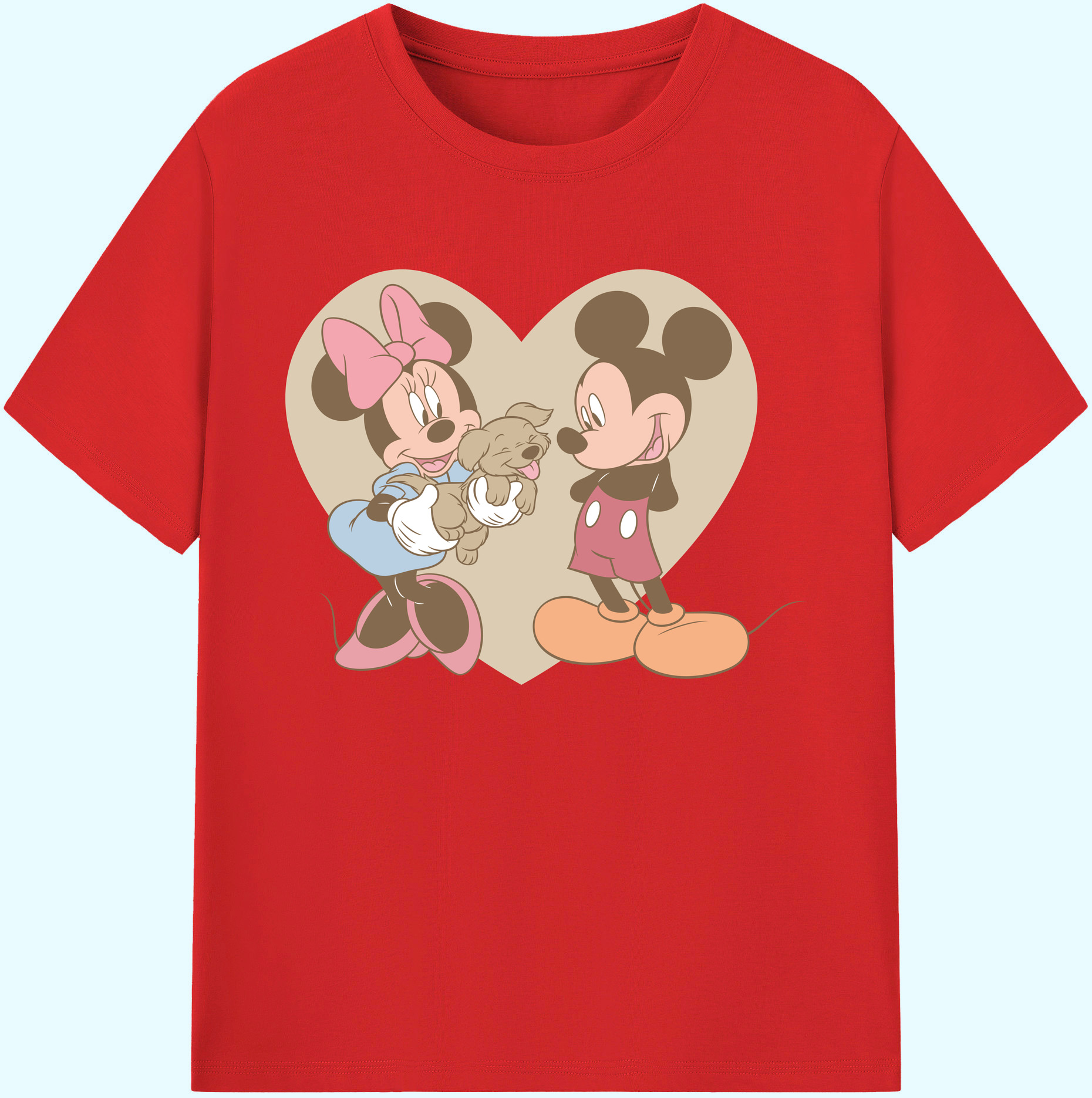 ミッキーマウス Mickey Mouse 綿100％ メンズ半袖Tシャツ｜肌触りやわらか＆通気性