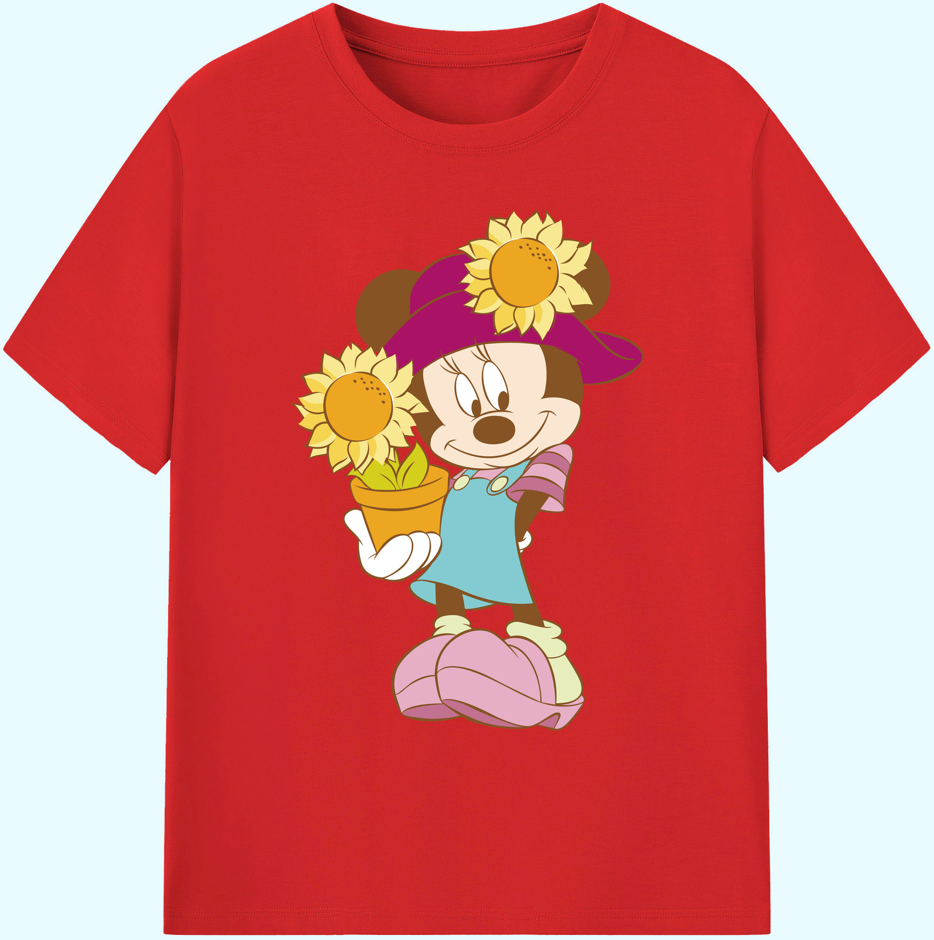 ミッキーマウス Mickey Mouse 綿100％ メンズ半袖Tシャツ｜肌触りやわらか＆通気性