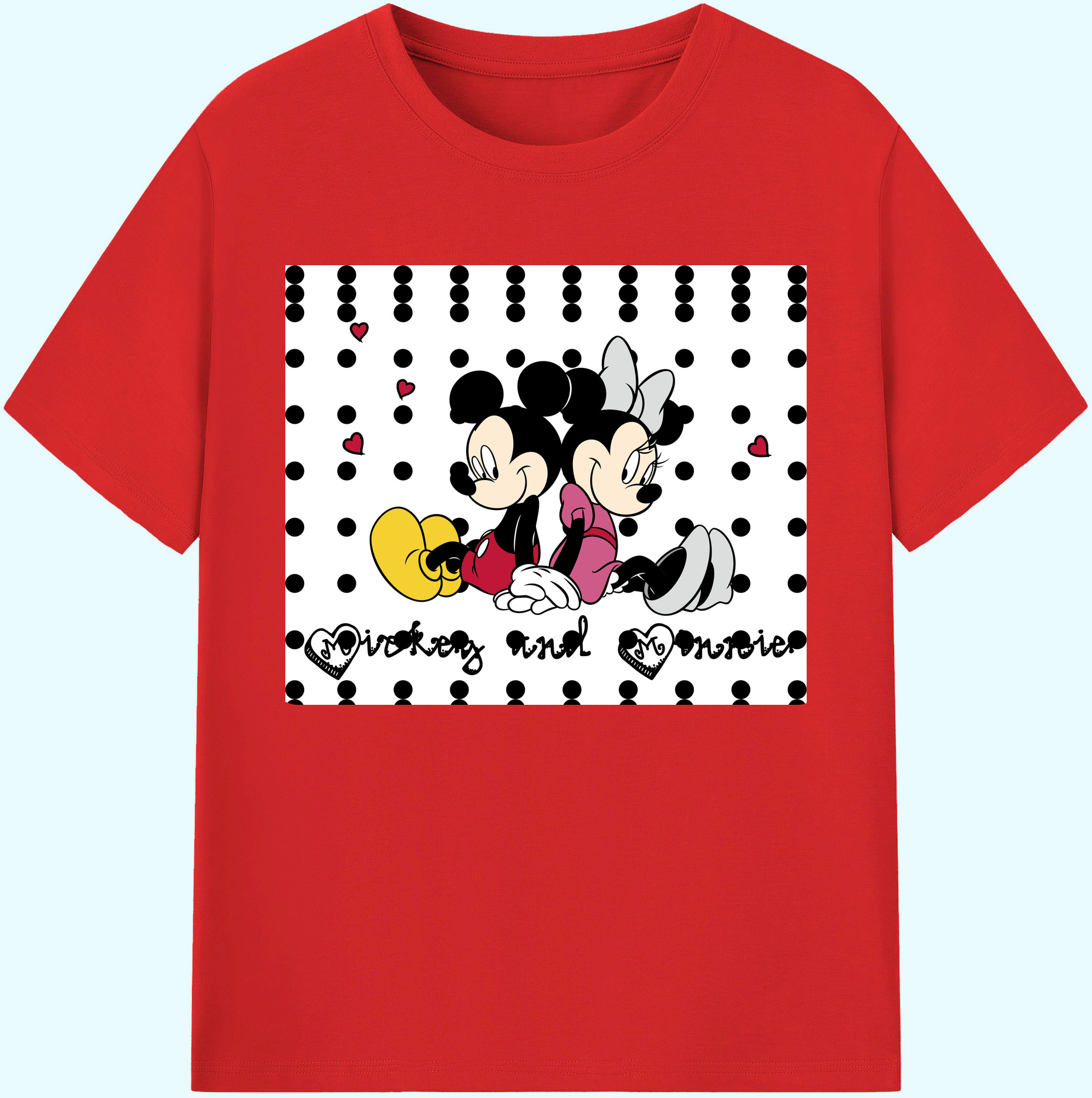 ミッキーマウス Mickey Mouse 綿100％ メンズ半袖Tシャツ｜肌触りやわらか＆通気性