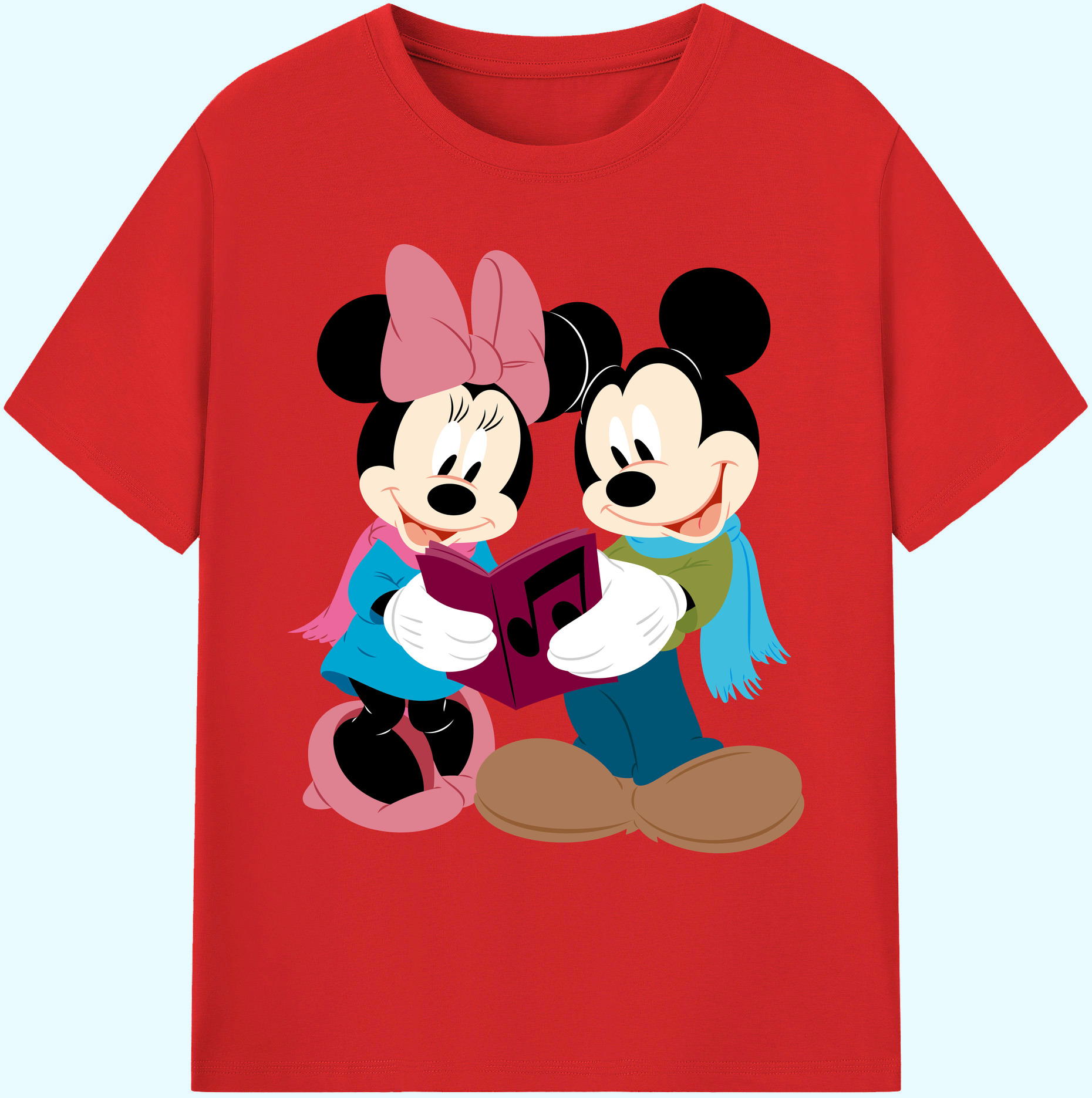 ミッキーマウス Mickey Mouse 綿100％ メンズ半袖Tシャツ｜肌触りやわらか＆通気性