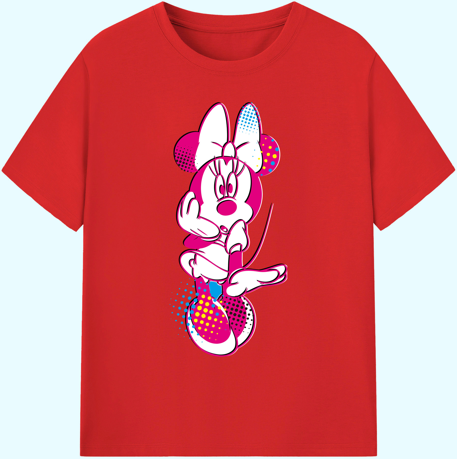 ミッキーマウス Mickey Mouse 綿100％ メンズ半袖Tシャツ｜肌触りやわらか＆通気性