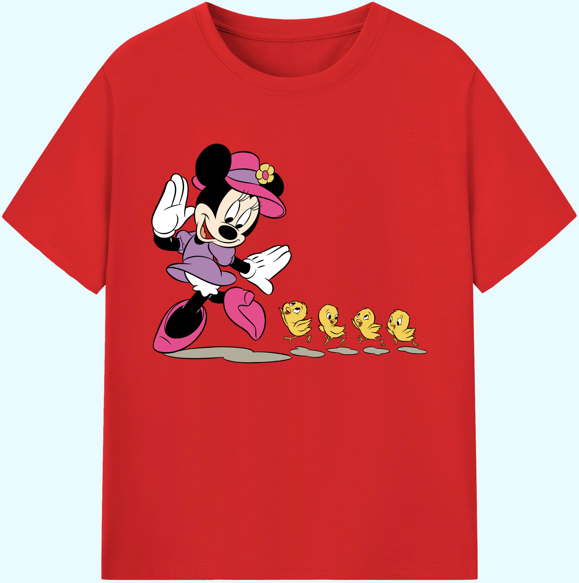 ミッキーマウス Mickey Mouse 綿100％ メンズ半袖Tシャツ｜肌触りやわらか＆通気性