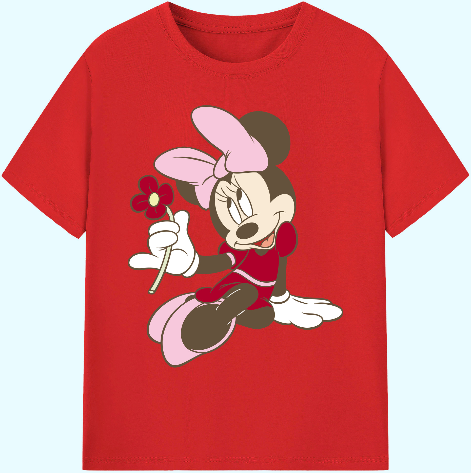 ミッキーマウス Mickey Mouse 綿100％ メンズ半袖Tシャツ｜肌触りやわらか＆通気性