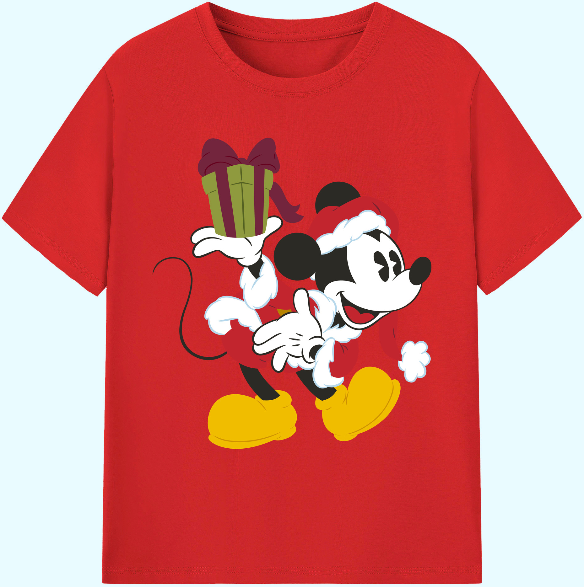 ミッキーマウス Mickey Mouse 綿100％ メンズ半袖Tシャツ｜肌触りやわらか＆通気性
