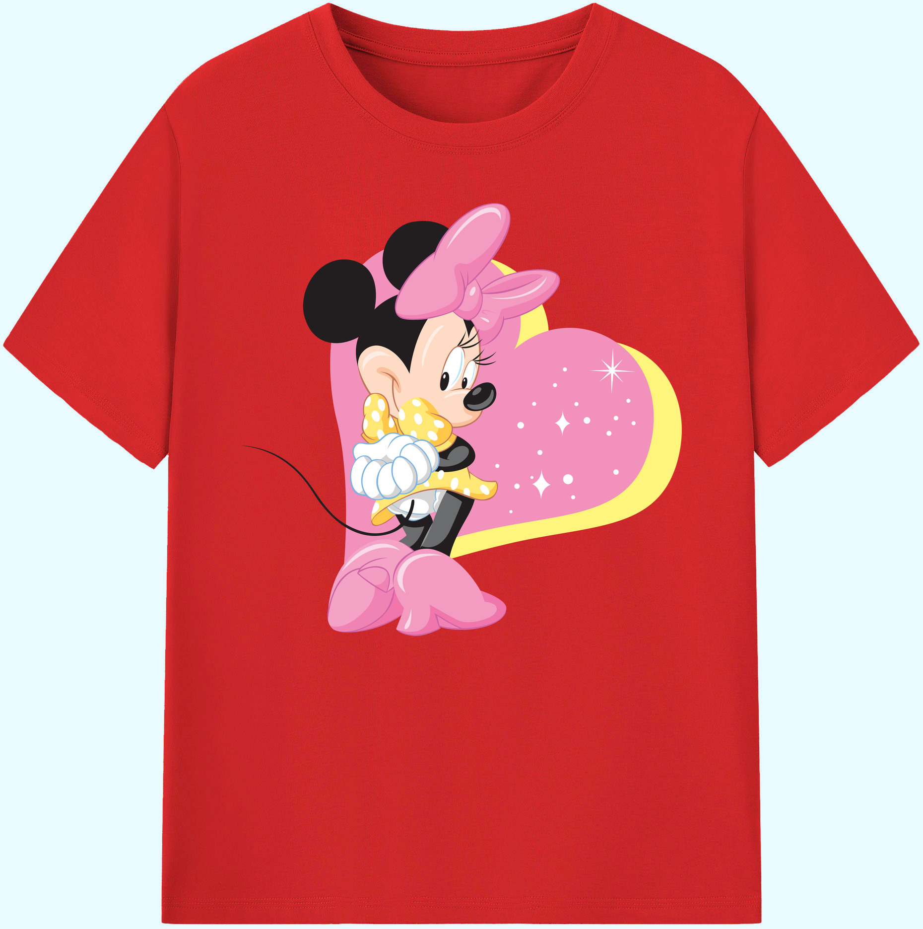 ミッキーマウス Mickey Mouse 綿100％ メンズ半袖Tシャツ｜肌触りやわらか＆通気性