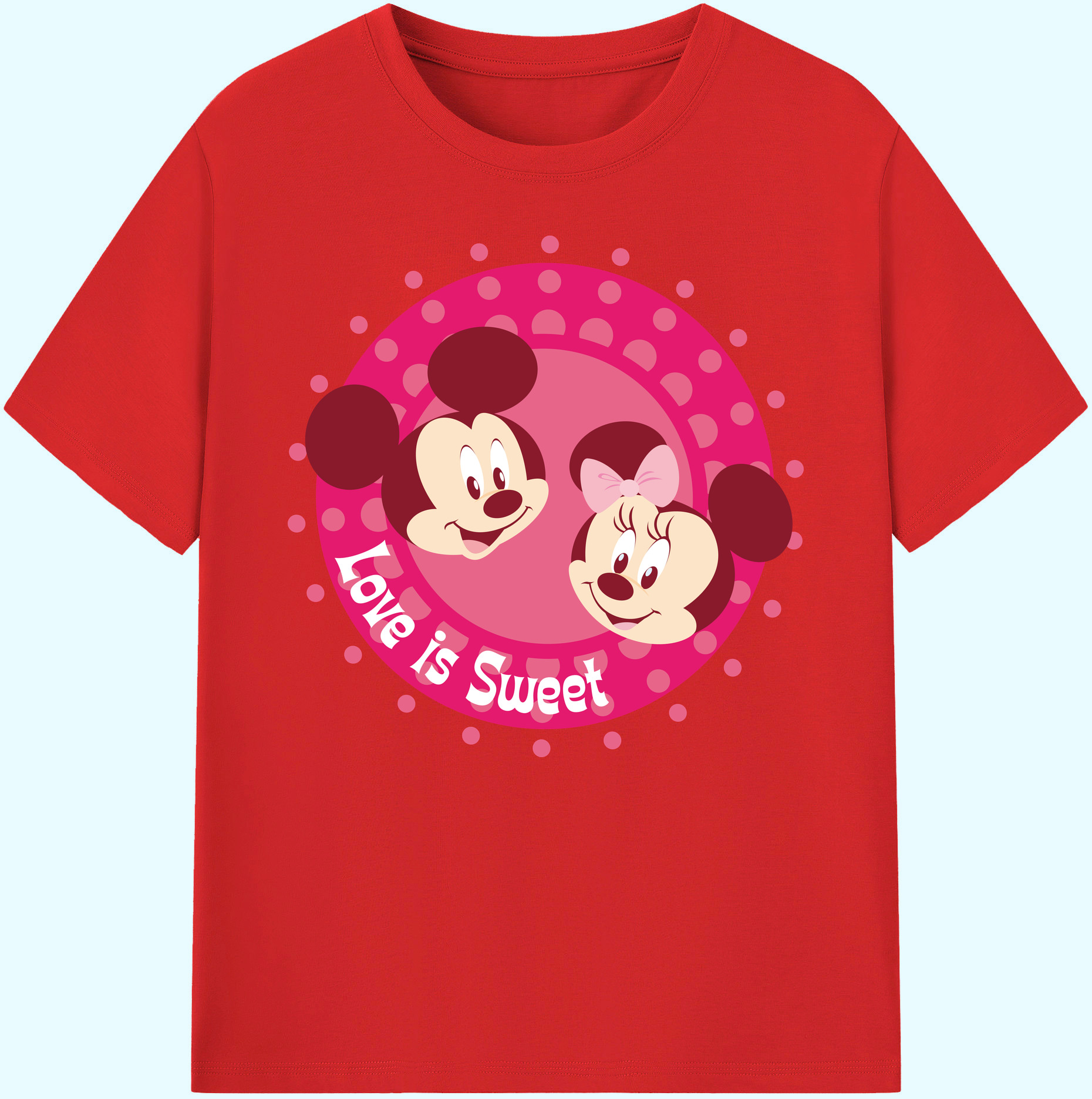 ミッキーマウス Mickey Mouse 綿100％ メンズ半袖Tシャツ｜肌触りやわらか＆通気性