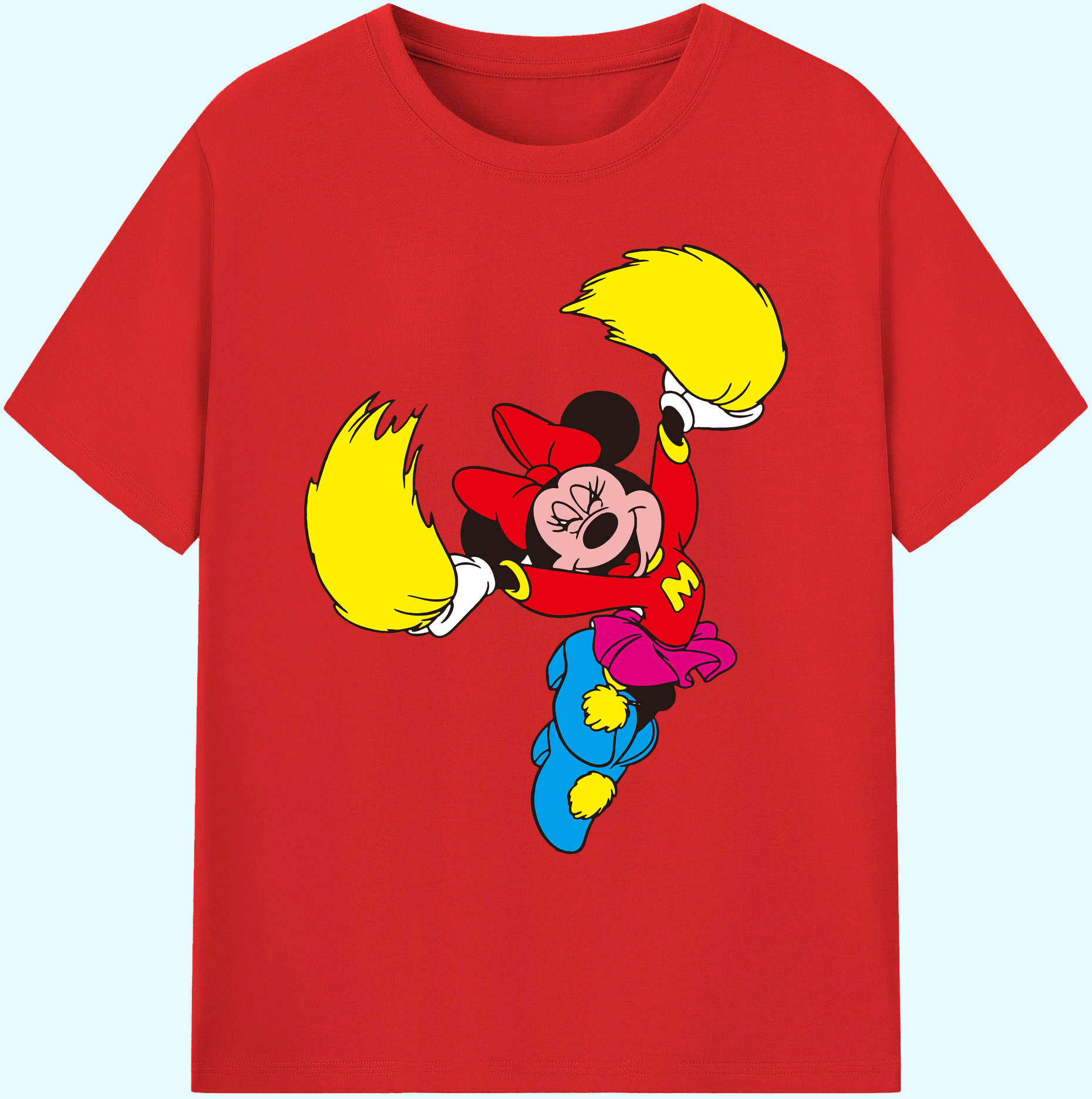 ミッキーマウス Mickey Mouse 綿100％ メンズ半袖Tシャツ｜肌触りやわらか＆通気性