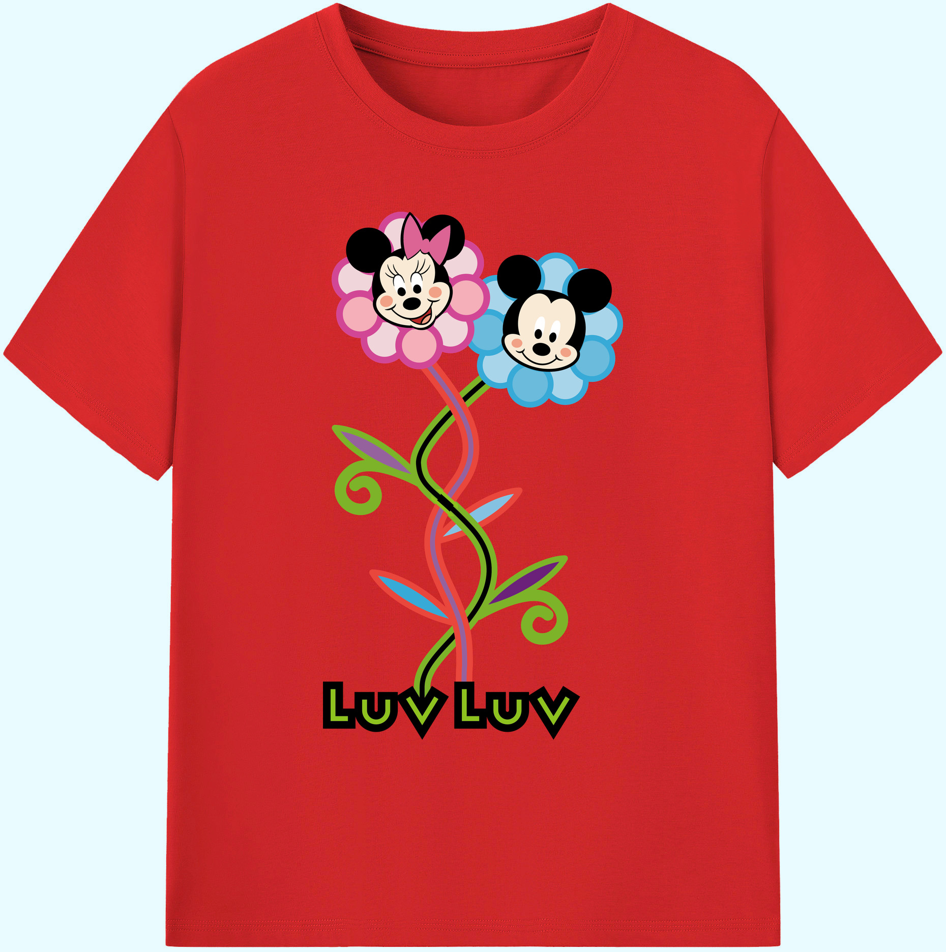 （画像用） ミッキーマウス Mickey Mouse 綿100％ メンズ半袖Tシャツ｜肌触りやわらか＆通気性