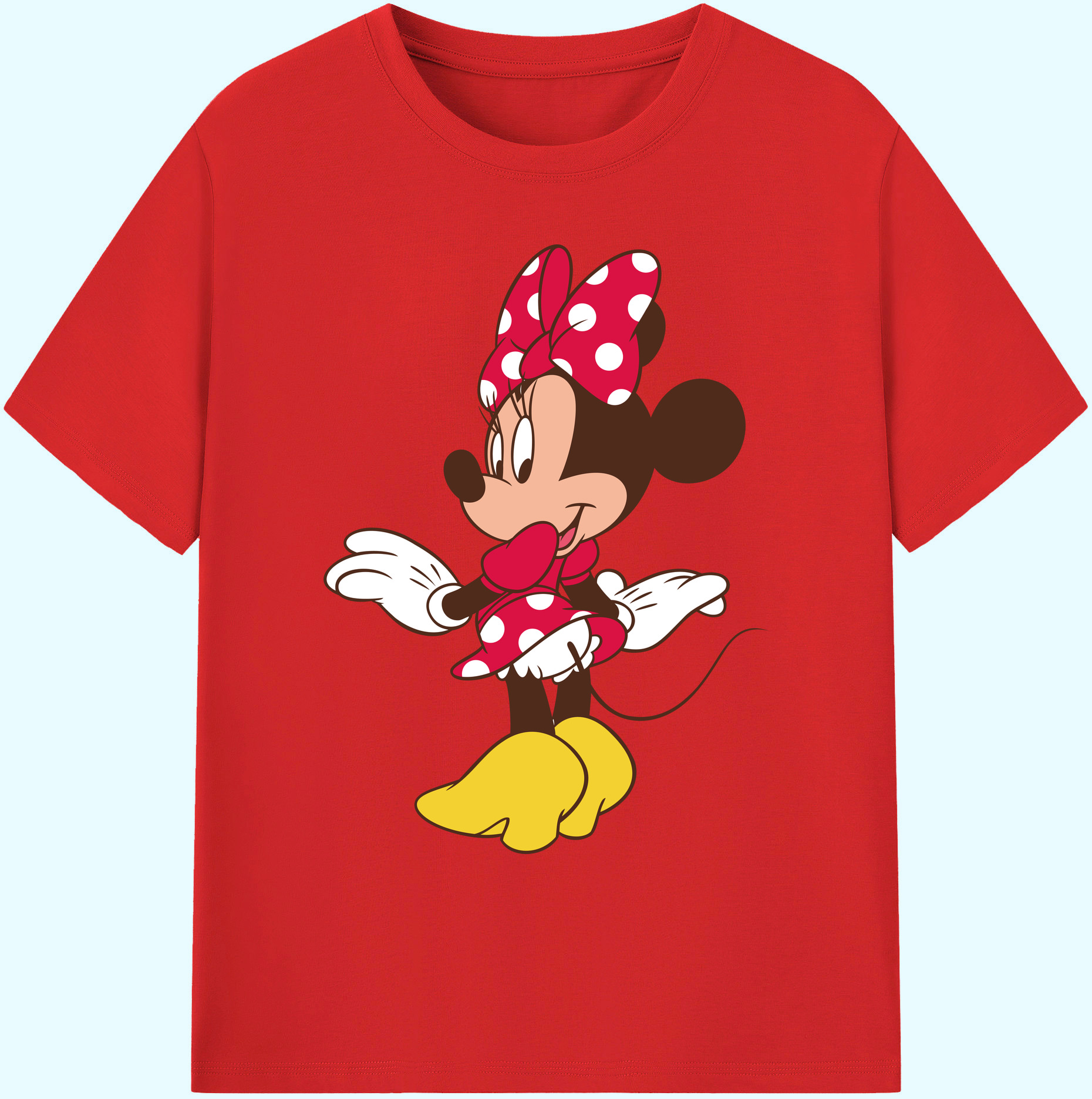 ミッキーマウス Mickey Mouse 綿100％ メンズ半袖Tシャツ｜肌触りやわらか＆通気性