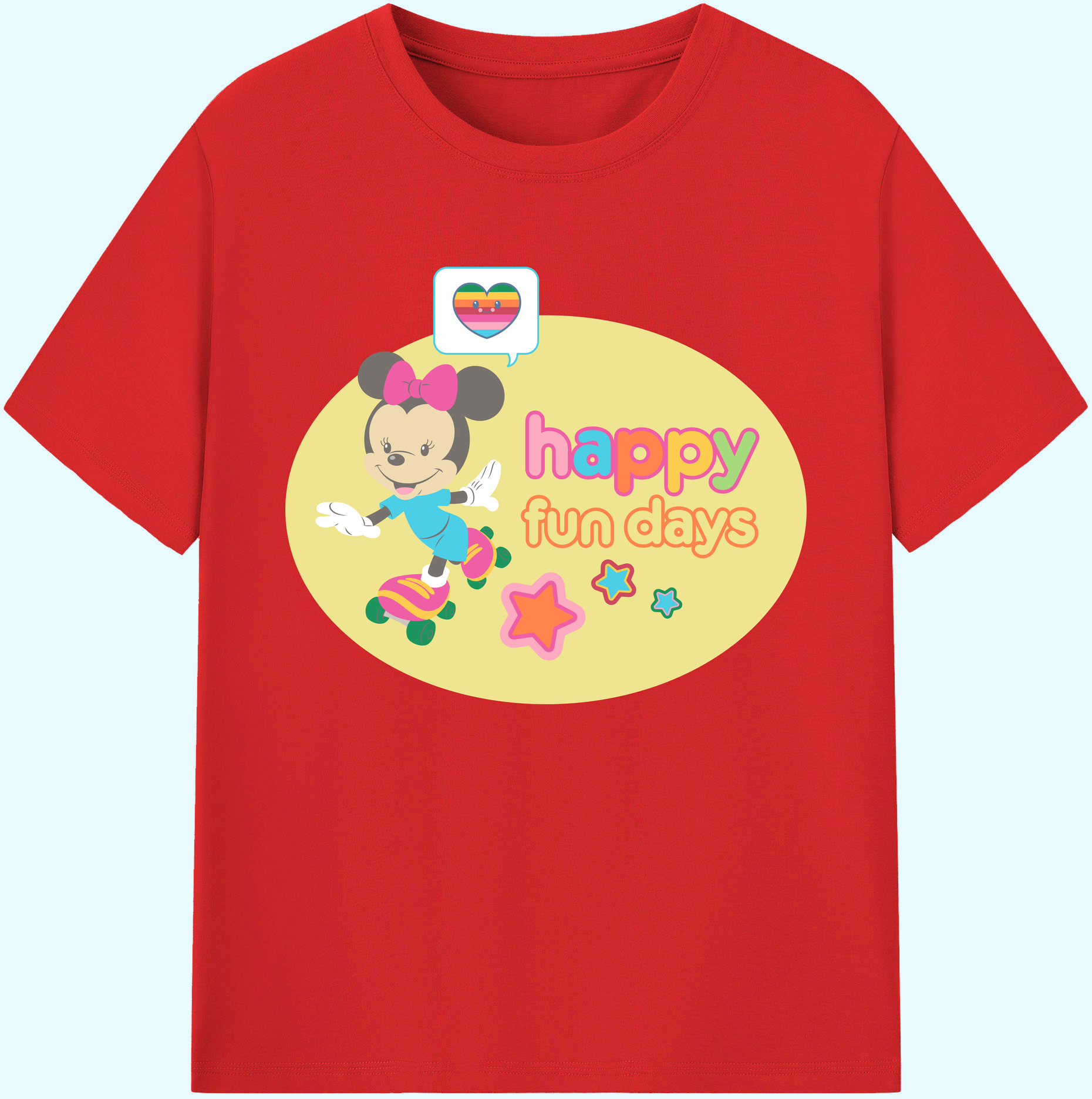 （画像用） ミッキーマウス Mickey Mouse 綿100％ メンズ半袖Tシャツ｜肌触りやわらか＆通気性