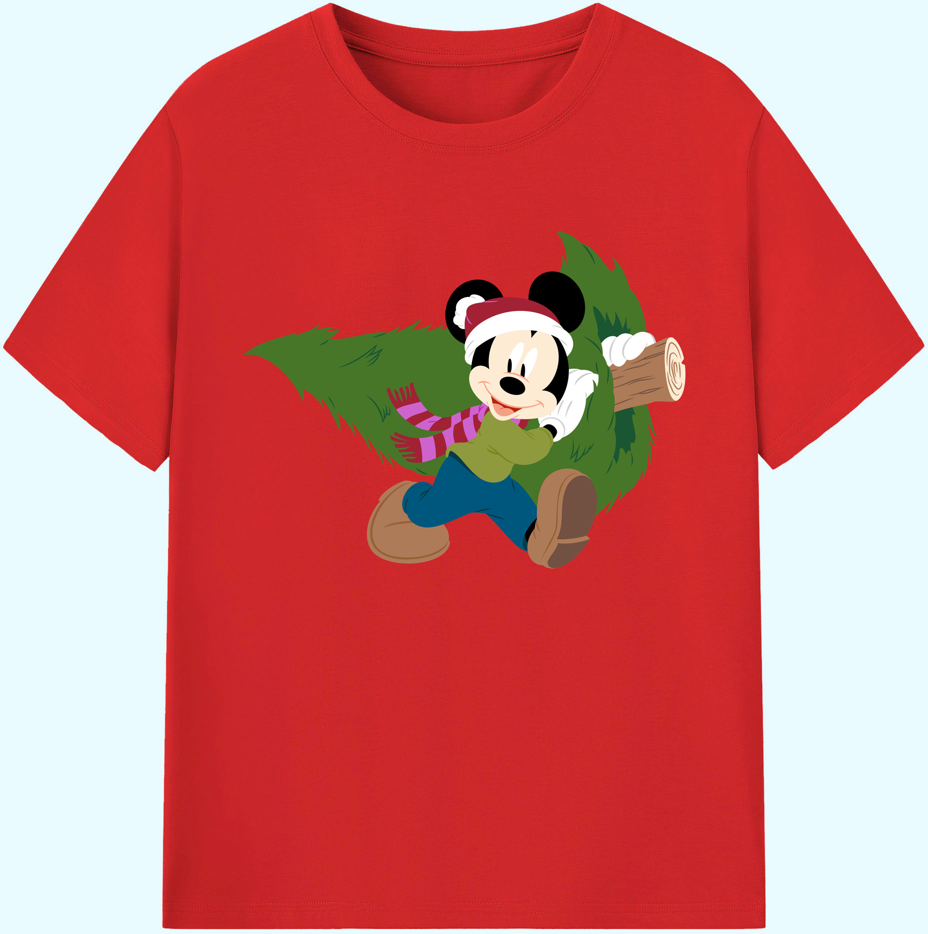 ミッキーマウス Mickey Mouse 綿100％ メンズ半袖Tシャツ｜肌触りやわらか＆通気性
