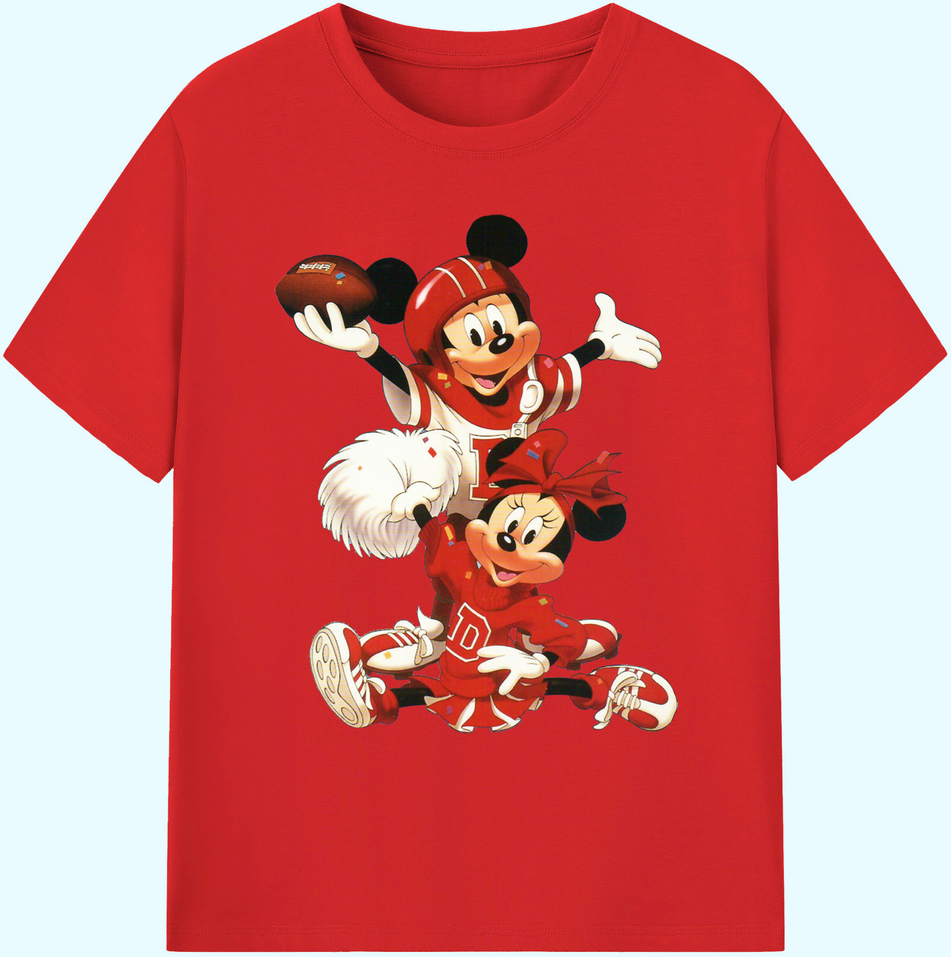 ミッキーマウス Mickey Mouse 綿100％ メンズ半袖Tシャツ｜肌触りやわらか＆通気性