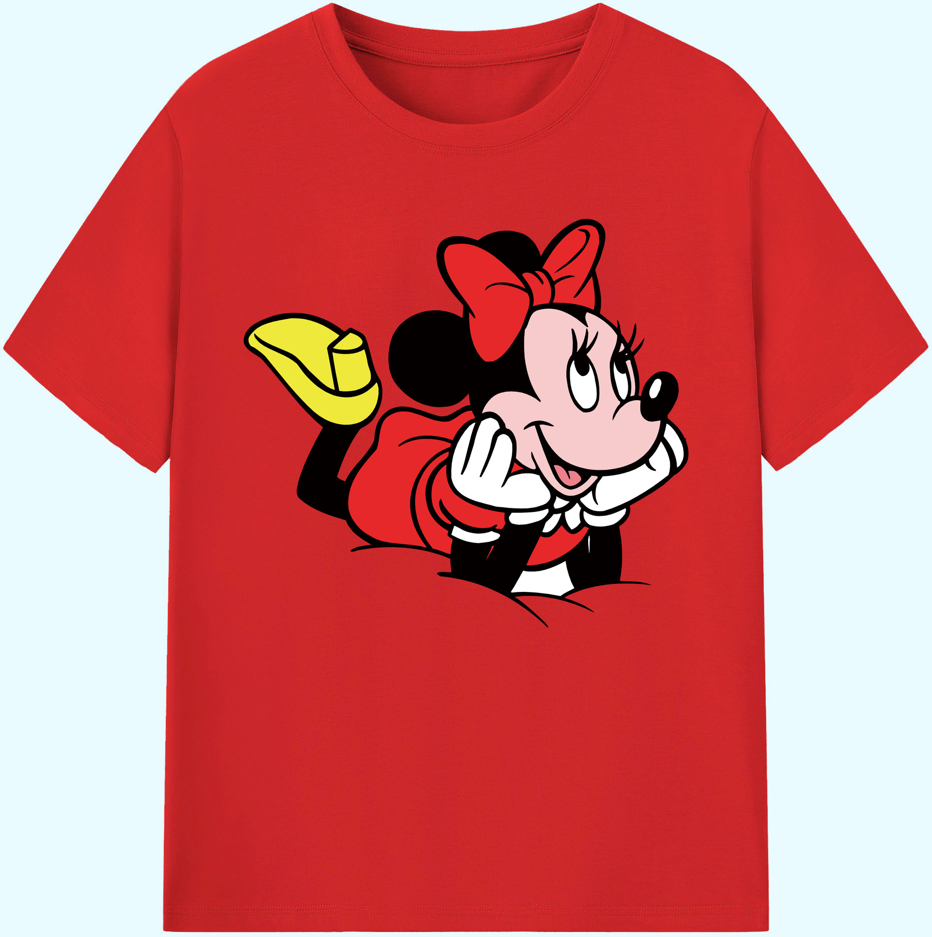 ミッキーマウス Mickey Mouse 綿100％ メンズ半袖Tシャツ｜肌触りやわらか＆通気性