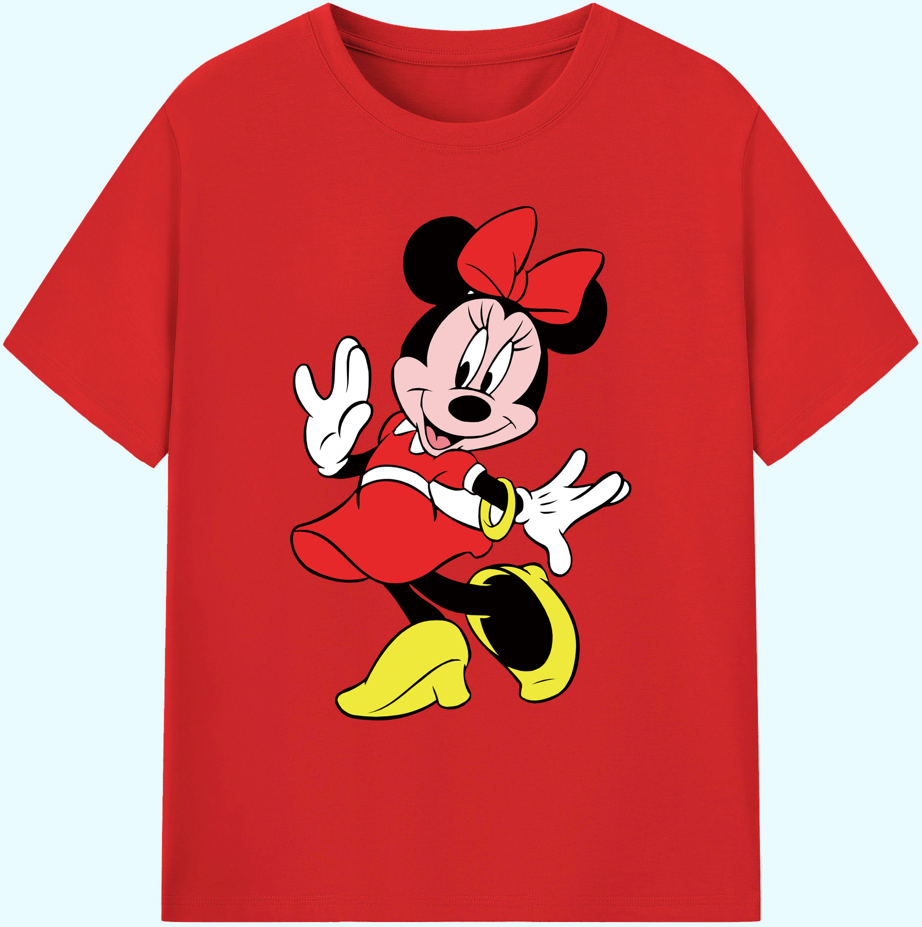 ミッキーマウス Mickey Mouse 綿100％ メンズ半袖Tシャツ｜肌触りやわらか＆通気性