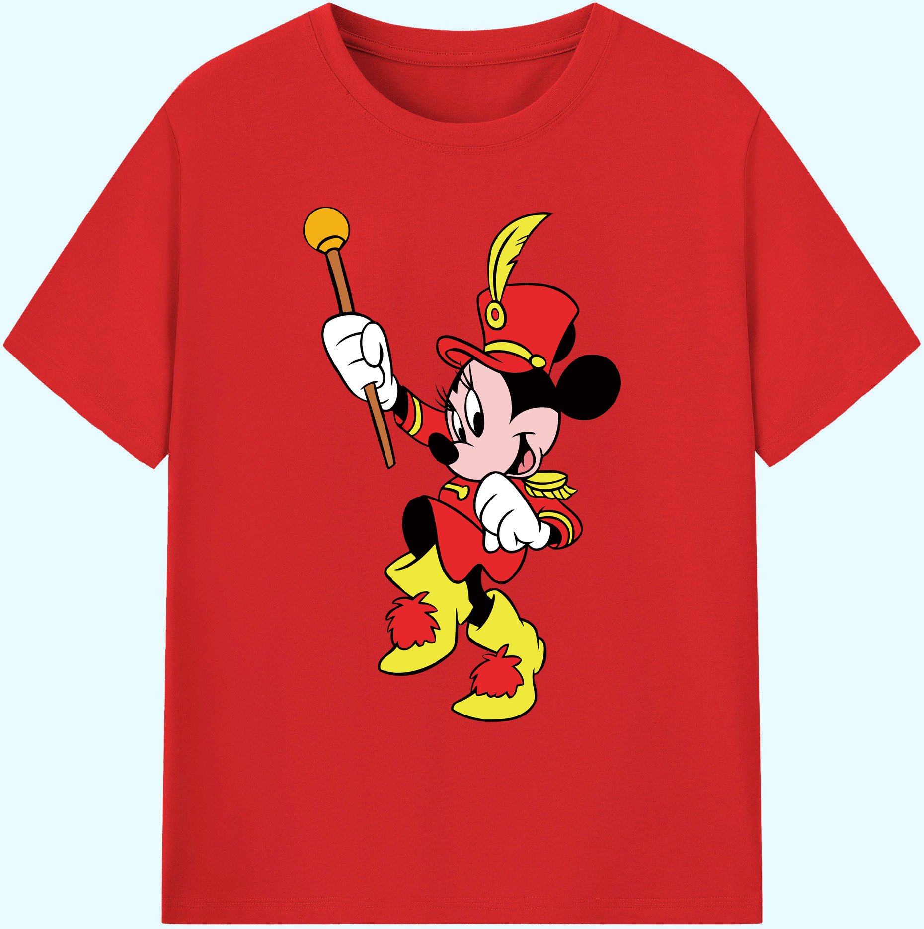 ミッキーマウス Mickey Mouse 綿100％ メンズ半袖Tシャツ｜肌触りやわらか＆通気性