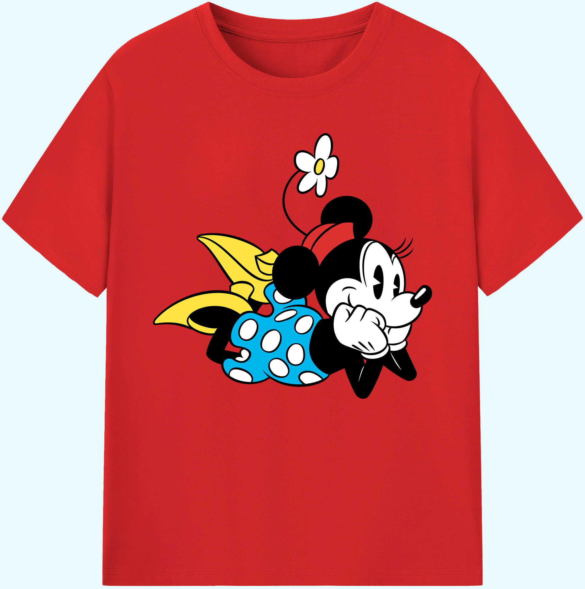 ミッキーマウス Mickey Mouse 綿100％ メンズ半袖Tシャツ｜肌触りやわらか＆通気性