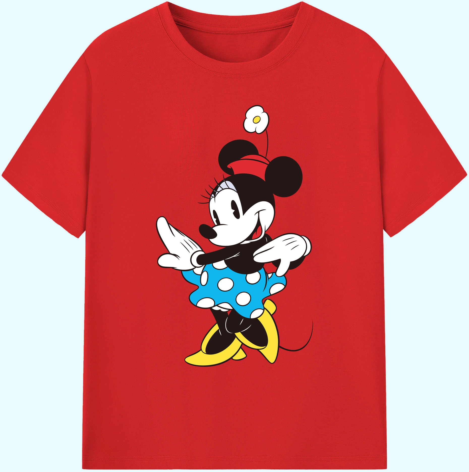 ミッキーマウス Mickey Mouse 綿100％ メンズ半袖Tシャツ｜肌触りやわらか＆通気性