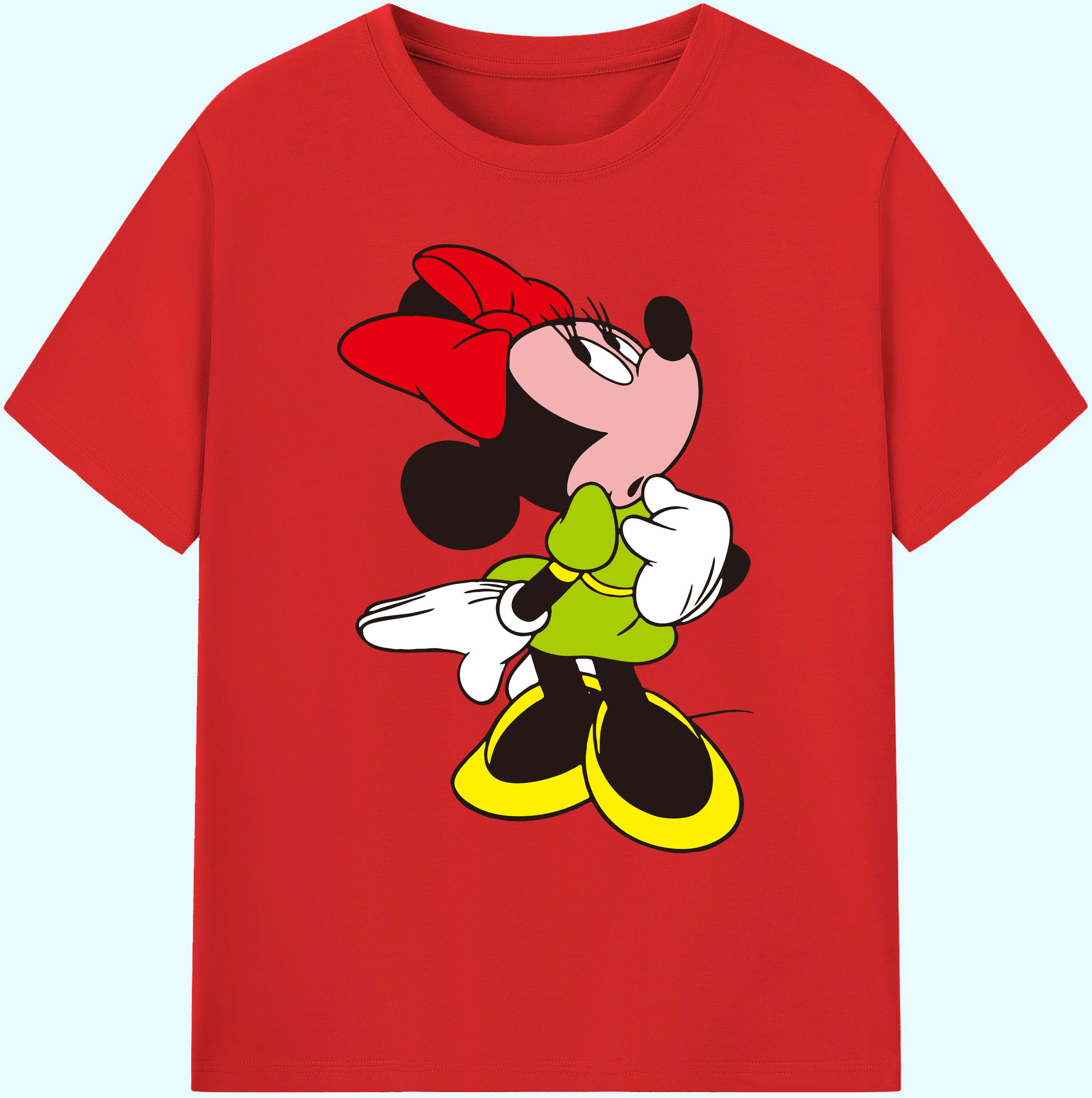 ミッキーマウス Mickey Mouse 綿100％ メンズ半袖Tシャツ｜肌触りやわらか＆通気性