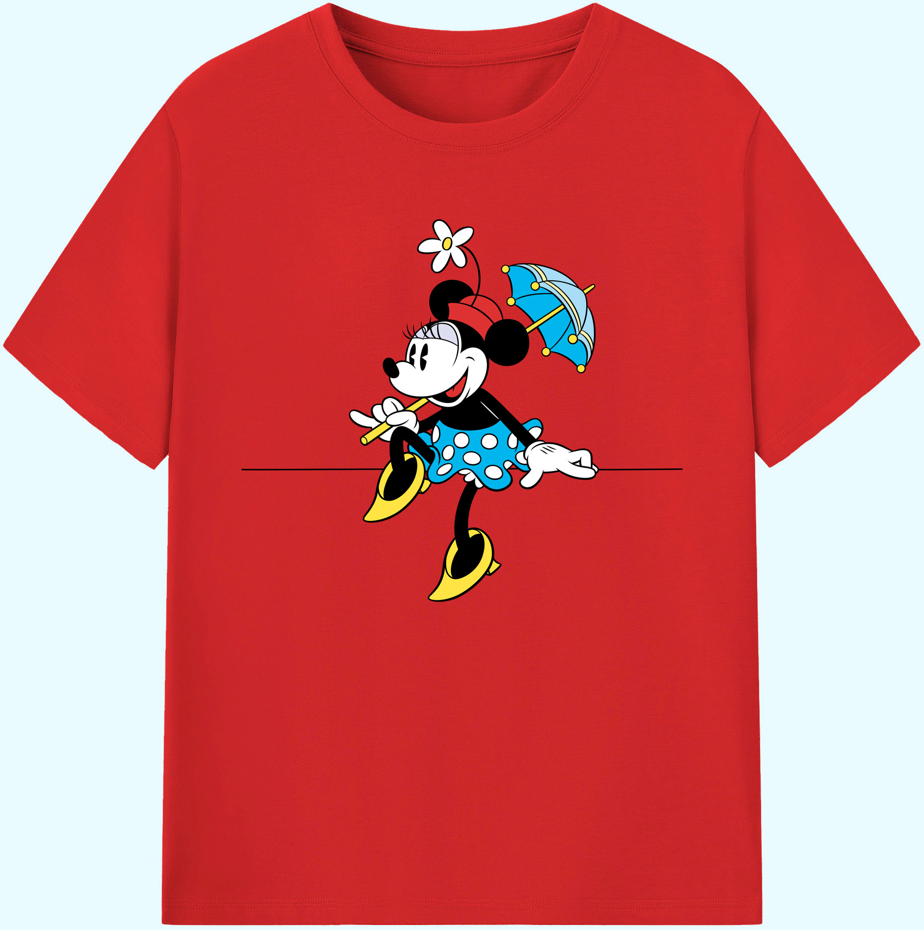 ミッキーマウス Mickey Mouse 綿100％ メンズ半袖Tシャツ｜肌触りやわらか＆通気性