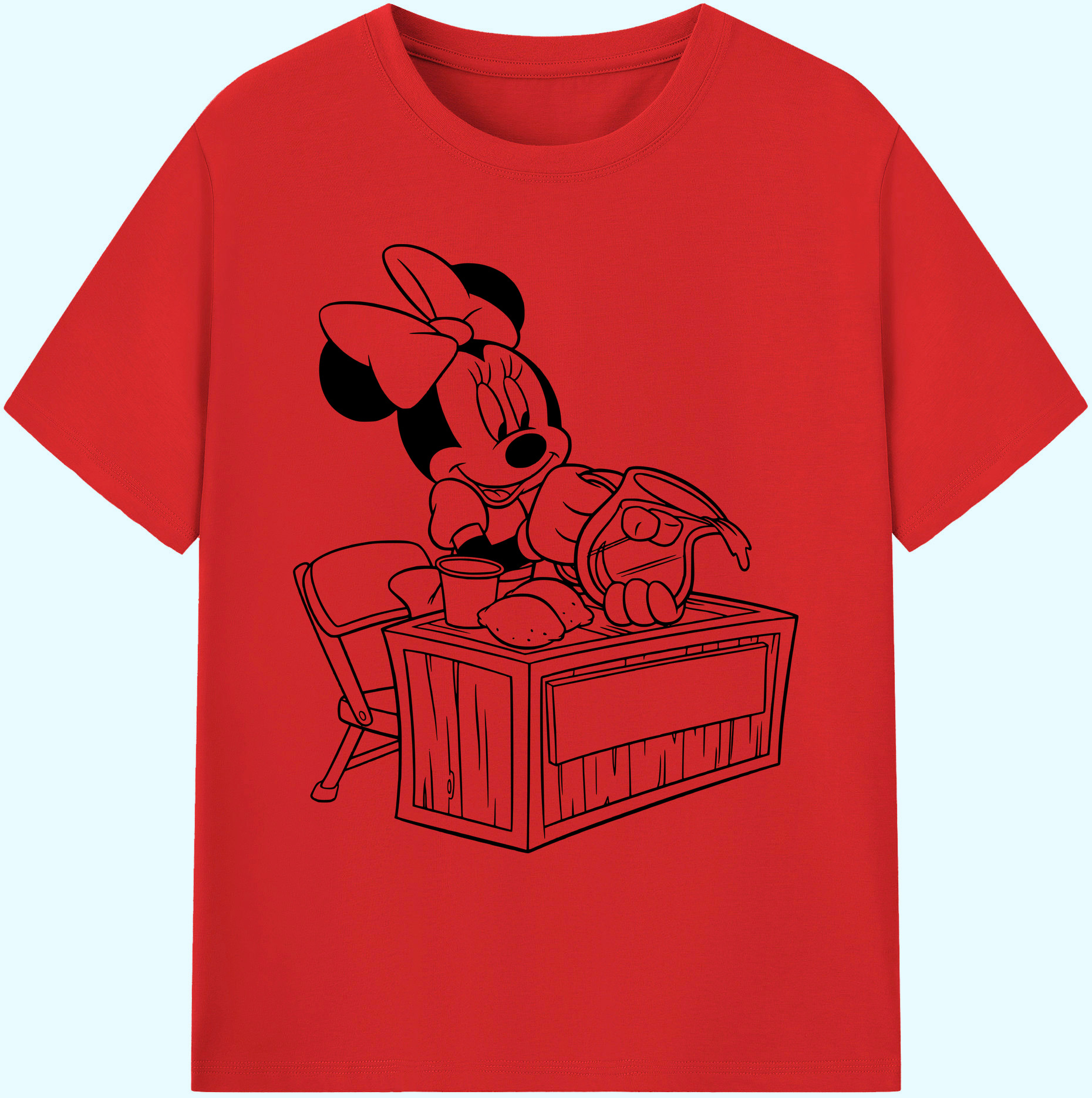 ミッキーマウス Mickey Mouse 綿100％ メンズ半袖Tシャツ｜肌触りやわらか＆通気性