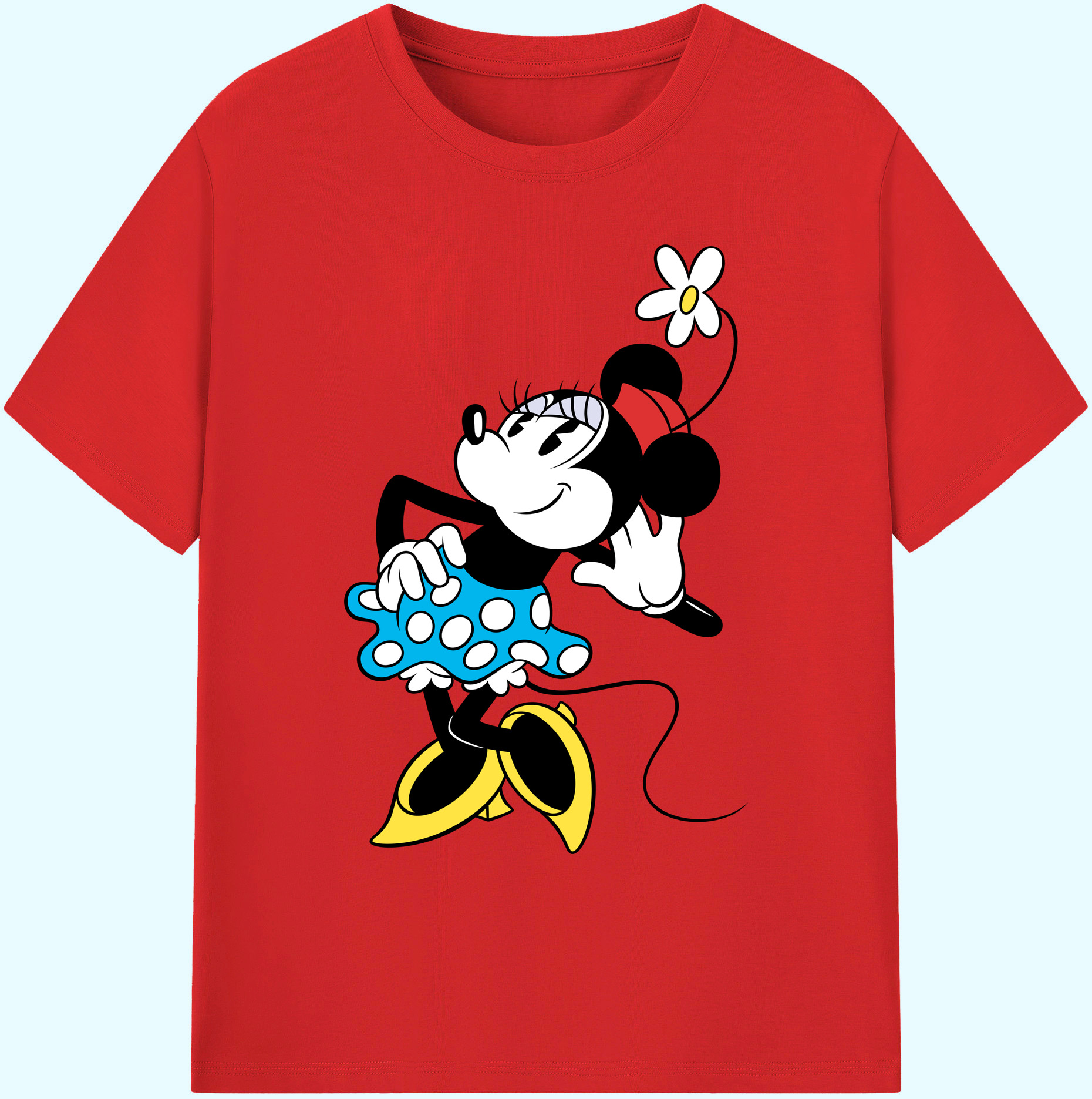 ミッキーマウス Mickey Mouse 綿100％ メンズ半袖Tシャツ｜肌触りやわらか＆通気性