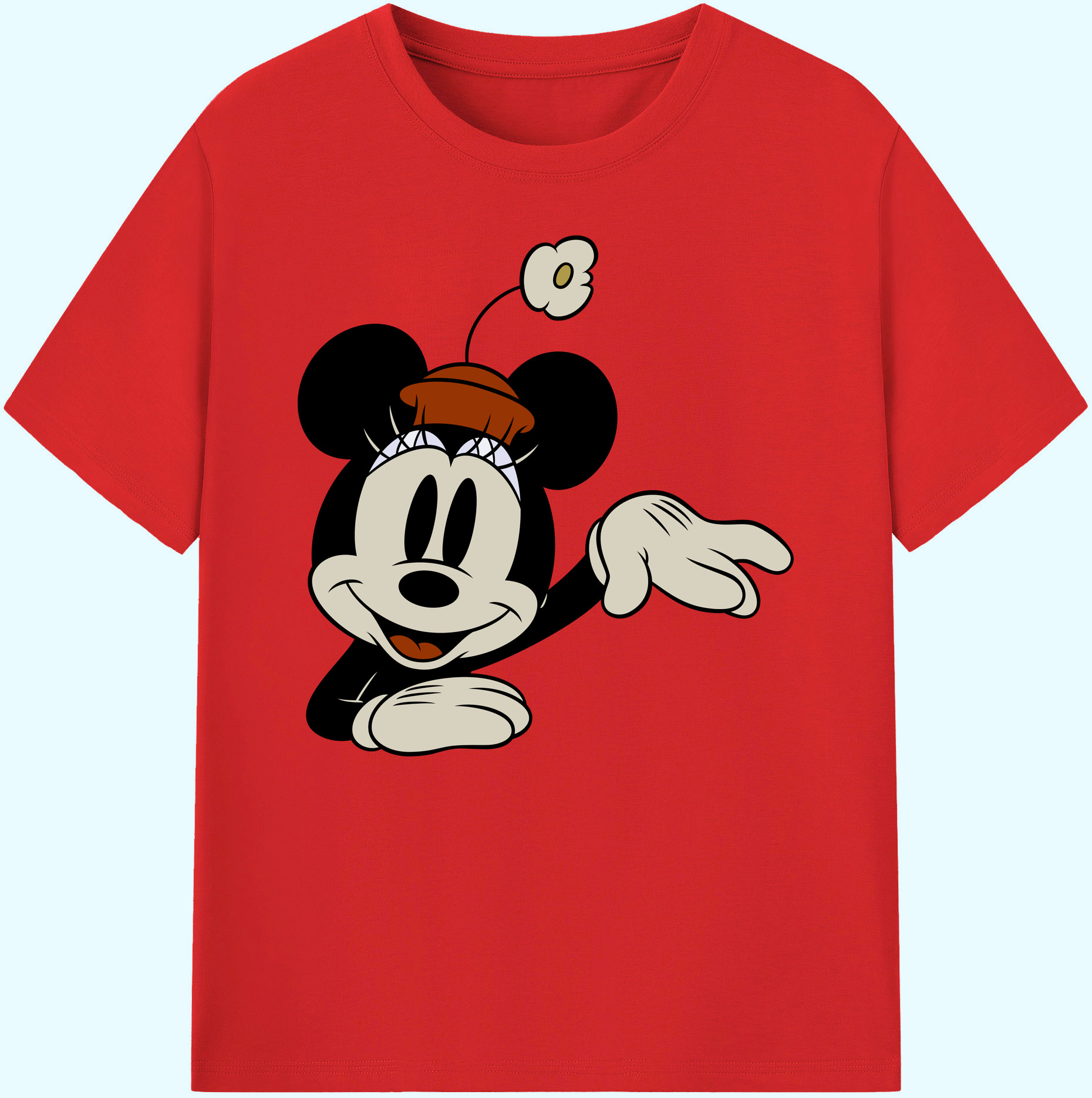 ミッキーマウス Mickey Mouse 綿100％ メンズ半袖Tシャツ｜肌触りやわらか＆通気性