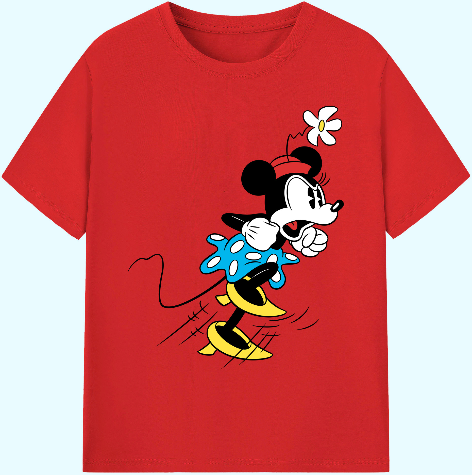 ミッキーマウス Mickey Mouse 綿100％ メンズ半袖Tシャツ｜肌触りやわらか＆通気性