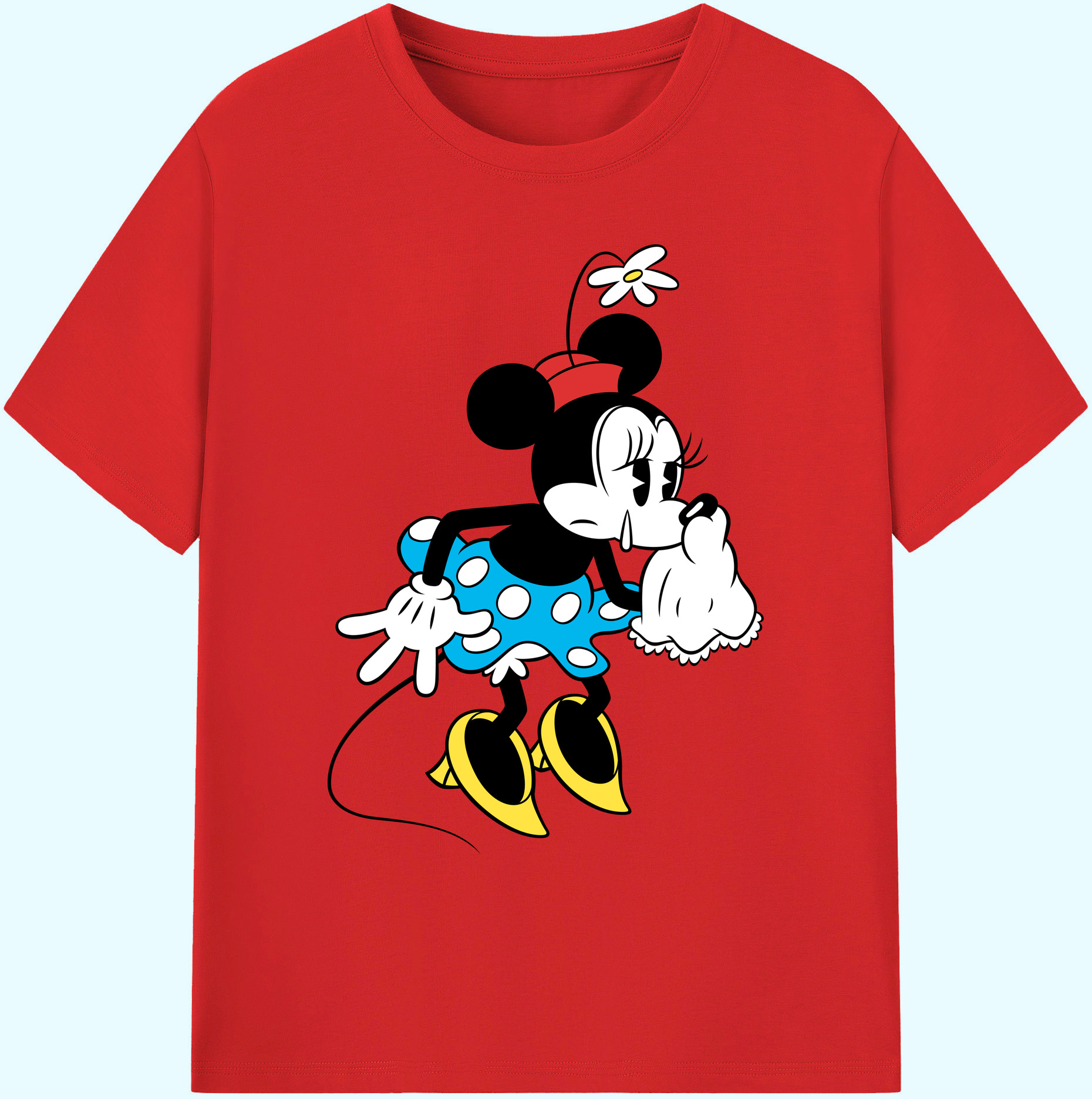 ミッキーマウス Mickey Mouse 綿100％ メンズ半袖Tシャツ｜肌触りやわらか＆通気性