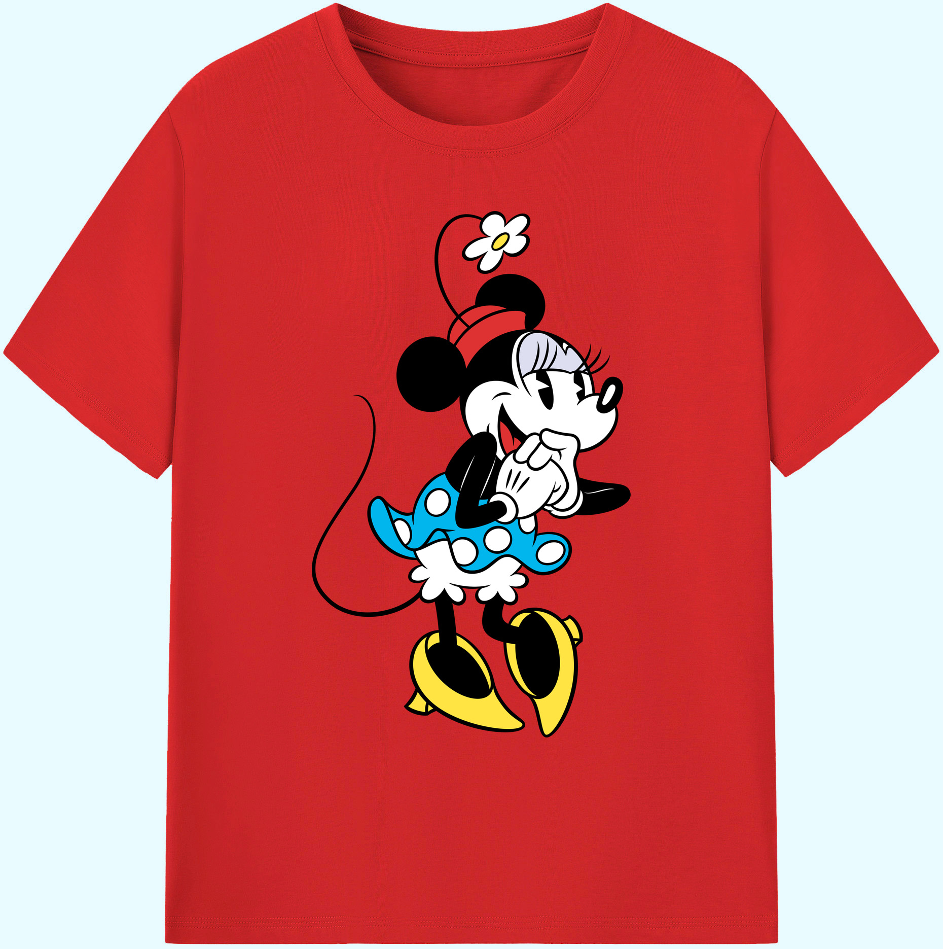 ミッキーマウス Mickey Mouse 綿100％ メンズ半袖Tシャツ｜肌触りやわらか＆通気性