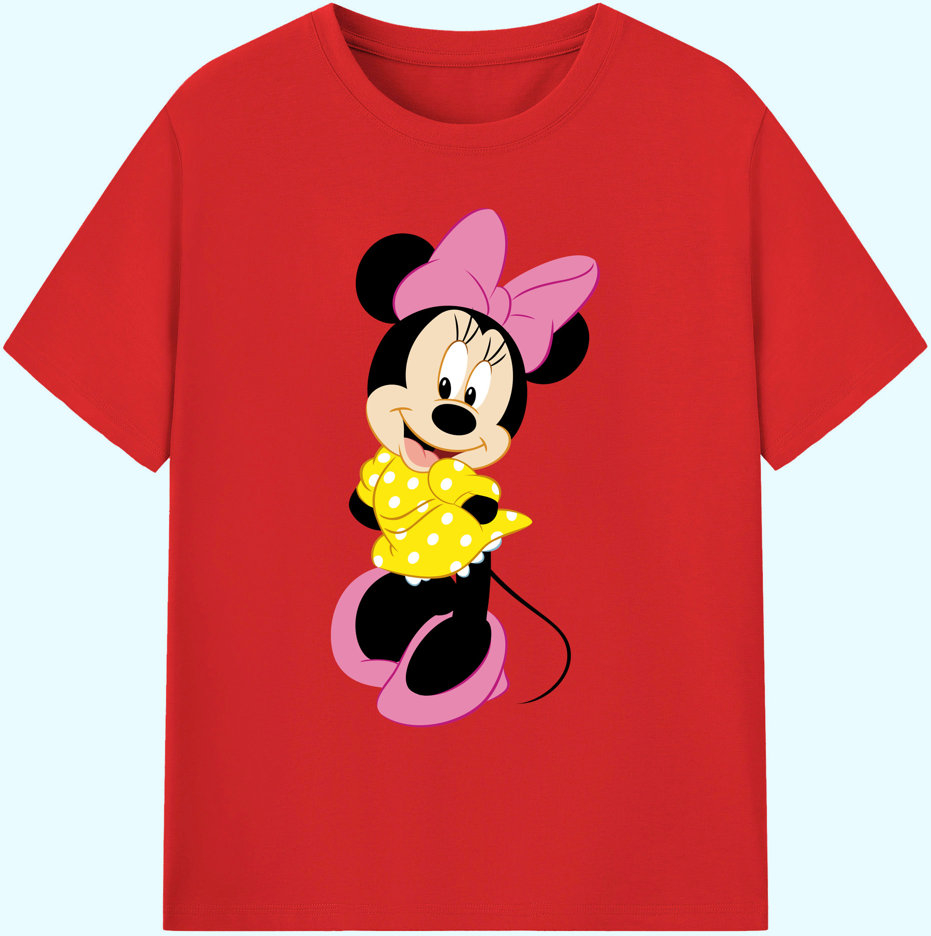 ミッキーマウス Mickey Mouse 綿100％ メンズ半袖Tシャツ｜肌触りやわらか＆通気性
