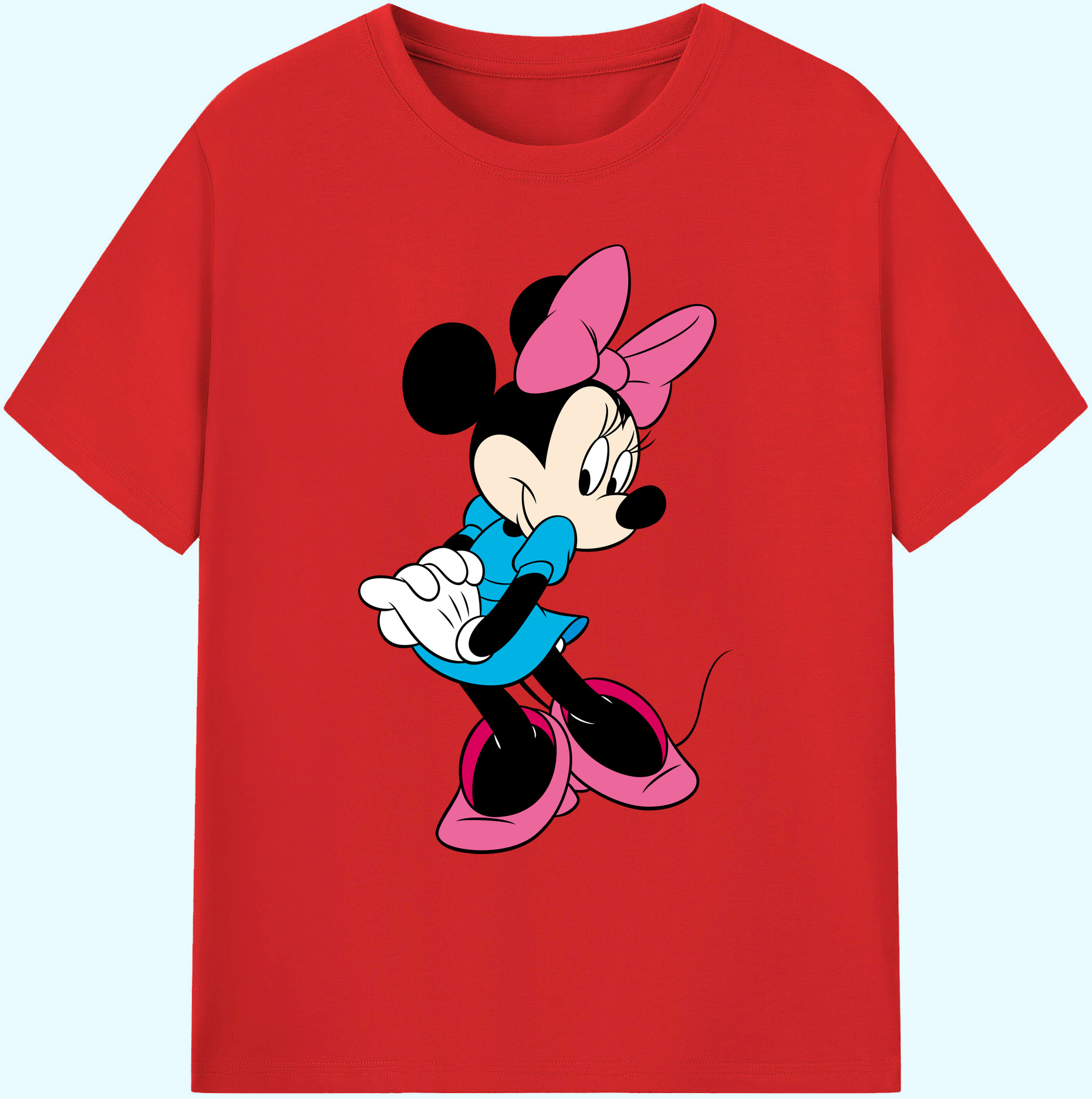 ミッキーマウス Mickey Mouse 綿100％ メンズ半袖Tシャツ｜肌触りやわらか＆通気性