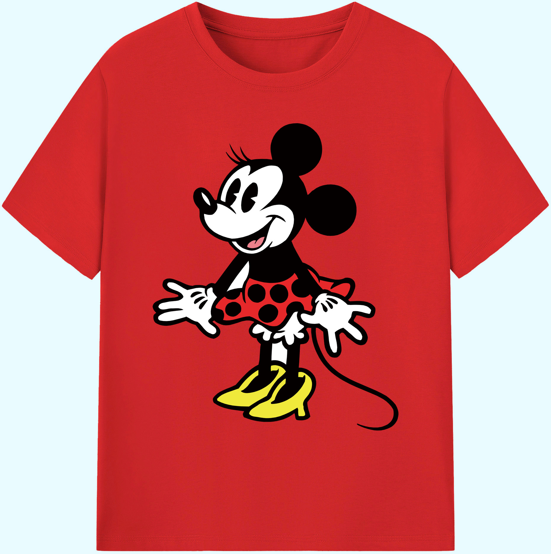 ミッキーマウス Mickey Mouse 綿100％ メンズ半袖Tシャツ｜肌触りやわらか＆通気性