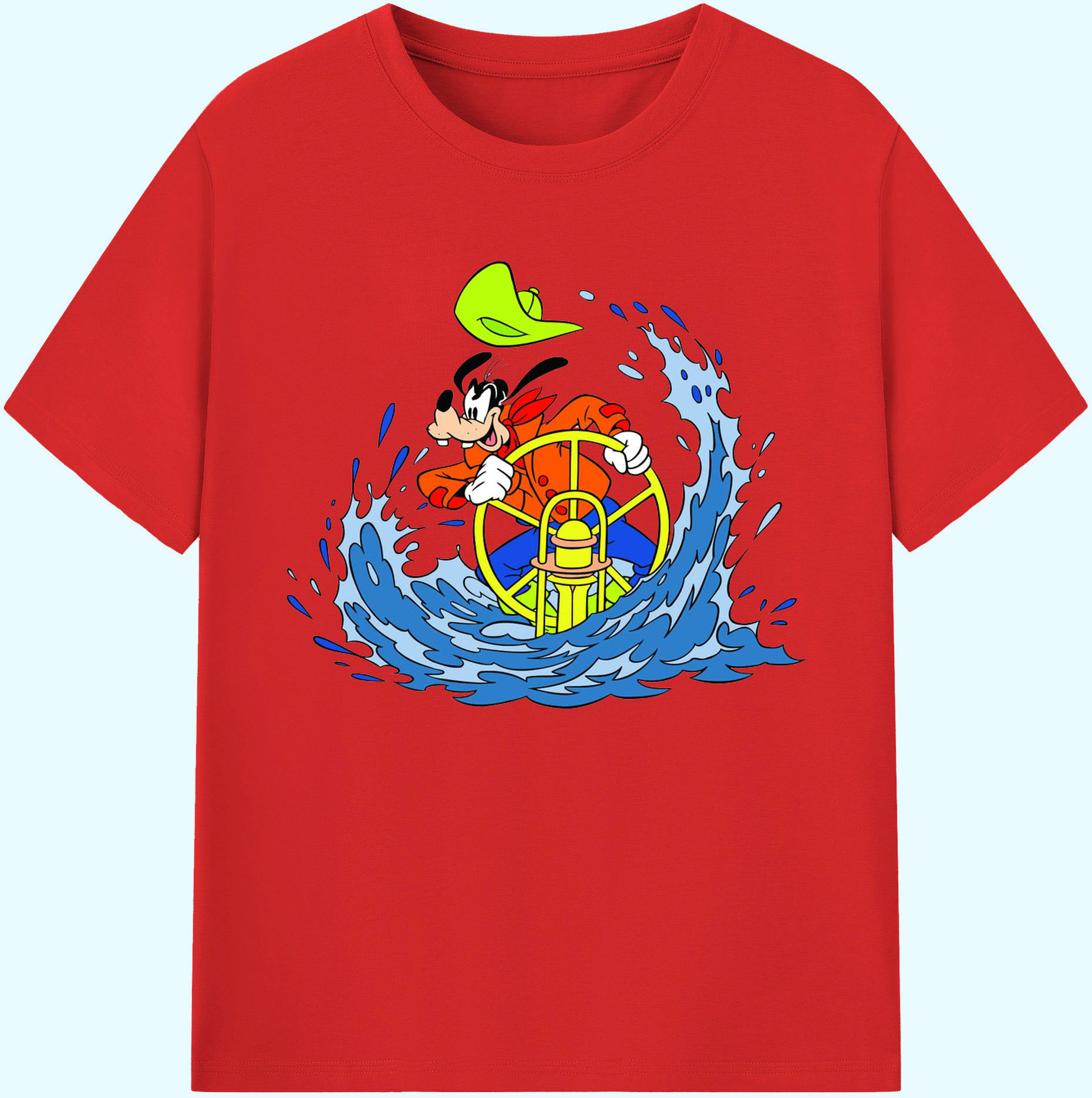 ミッキーマウス Mickey Mouse 綿100％ メンズ半袖Tシャツ｜肌触りやわらか＆通気性