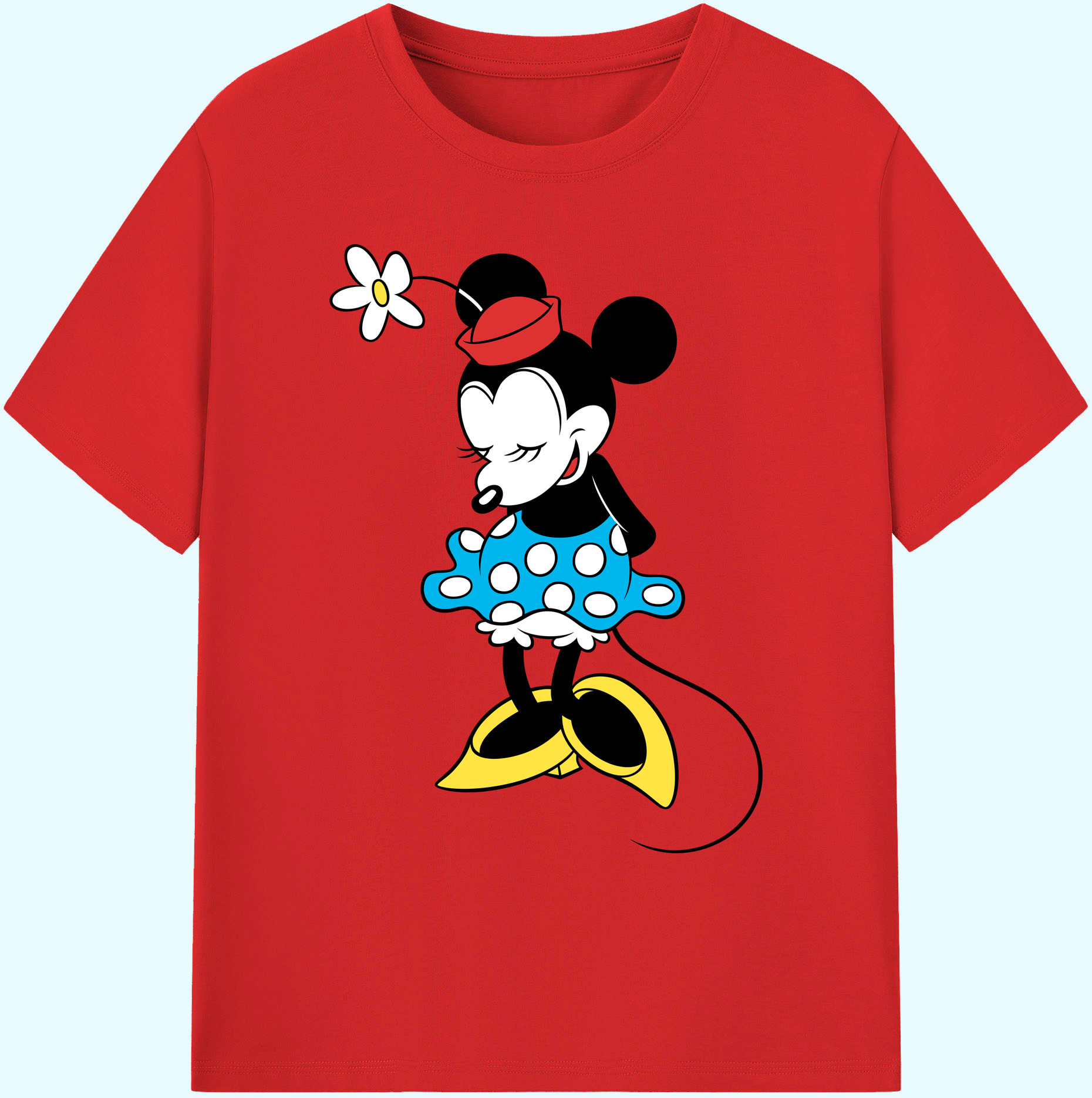 ミッキーマウス Mickey Mouse 綿100％ メンズ半袖Tシャツ｜肌触りやわらか＆通気性